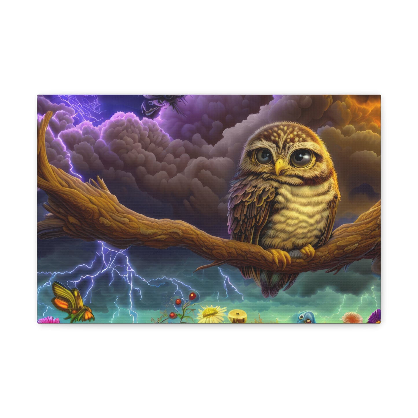 West Virginia Owl - Canvas Wall Art