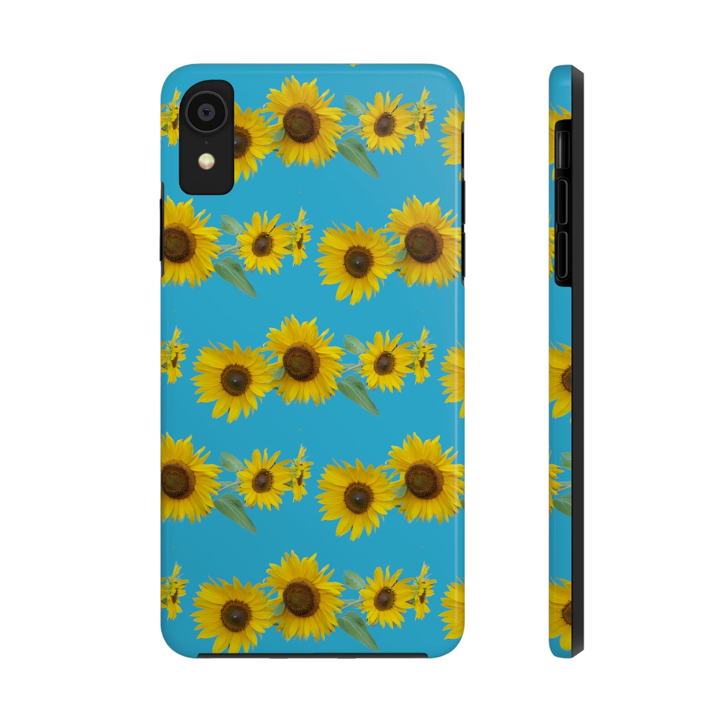 Sunflower Cluster Turquoise Tough Phone Case