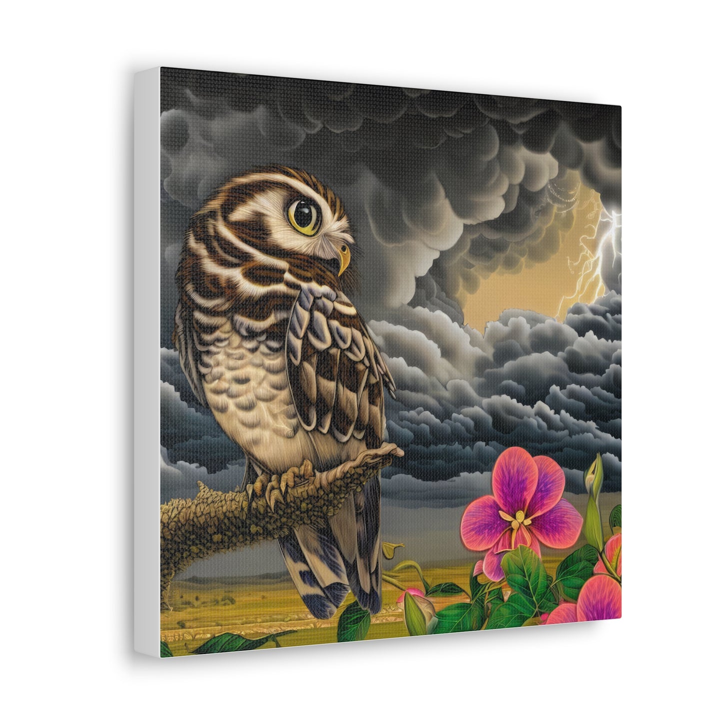 Hawaii Owl - Canvas Wall Art