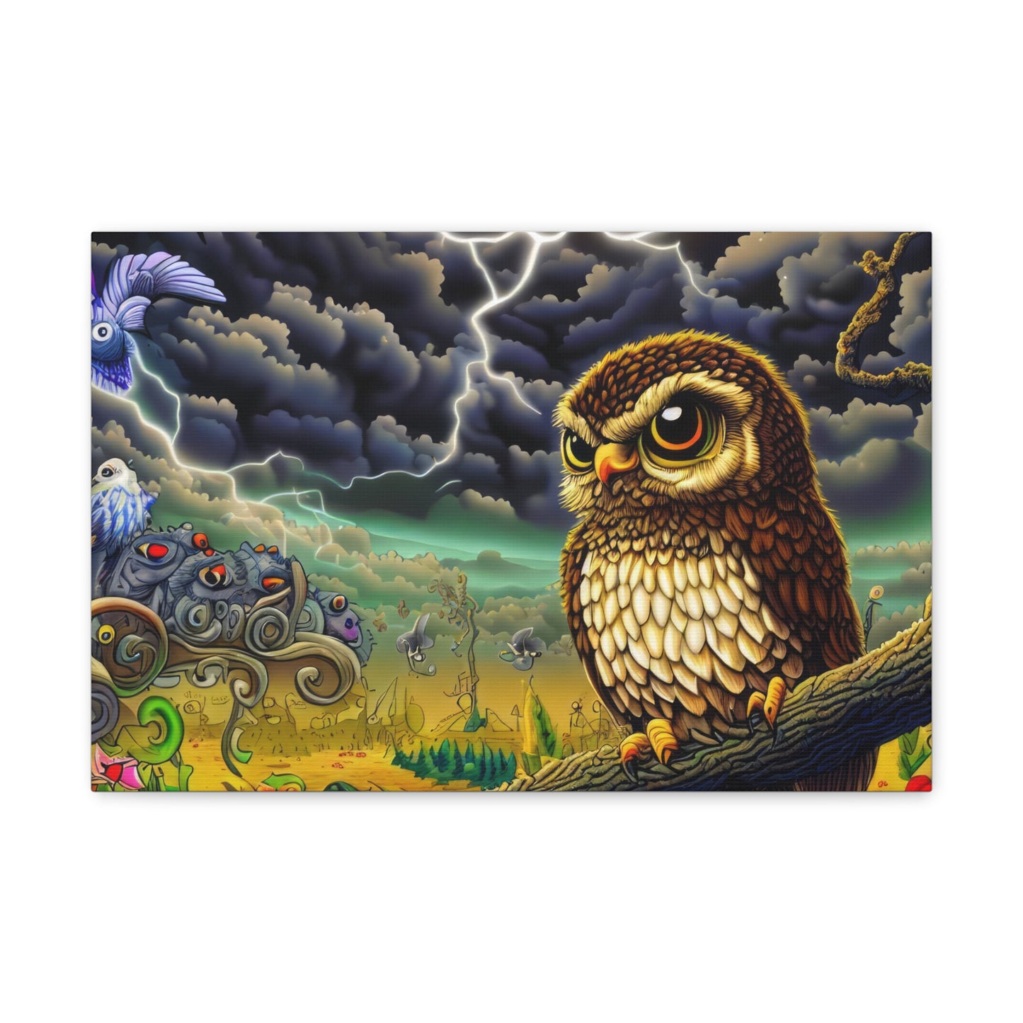 Oklahoma Owl - Canvas Wall Art