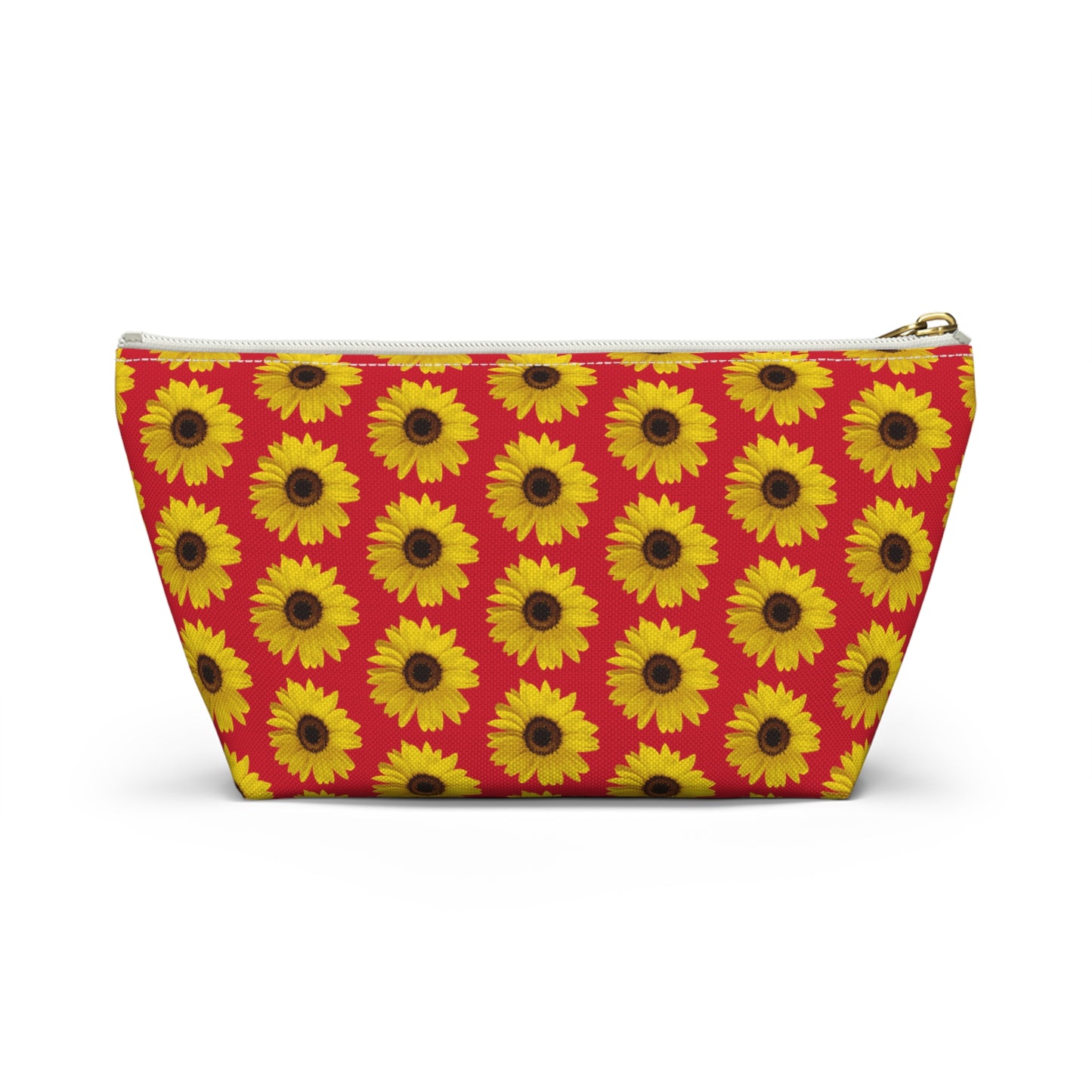 Sunflower Red Accessory Pouch w T-bottom