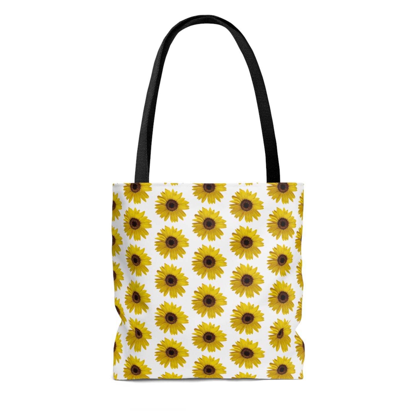 Sunflower White Tote Bag