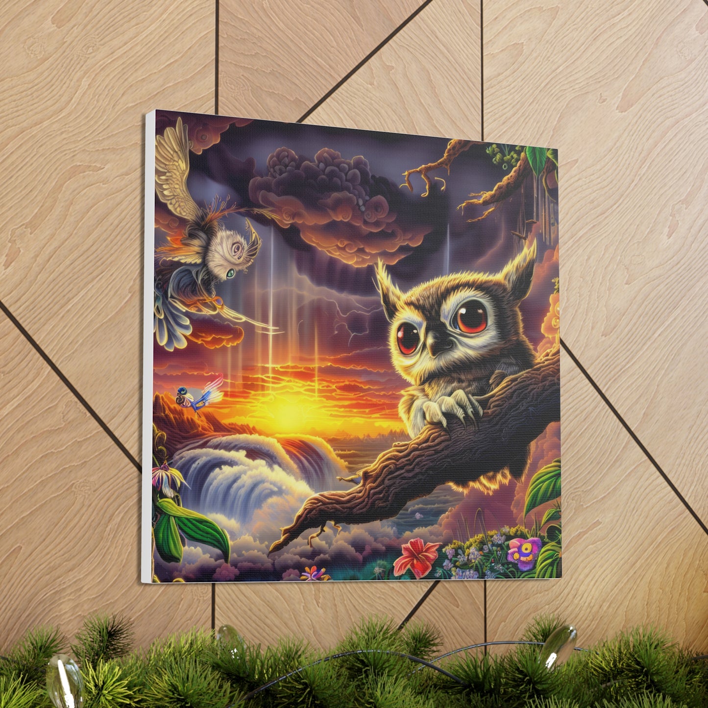 Agamemon Owl - Canvas Wall Art