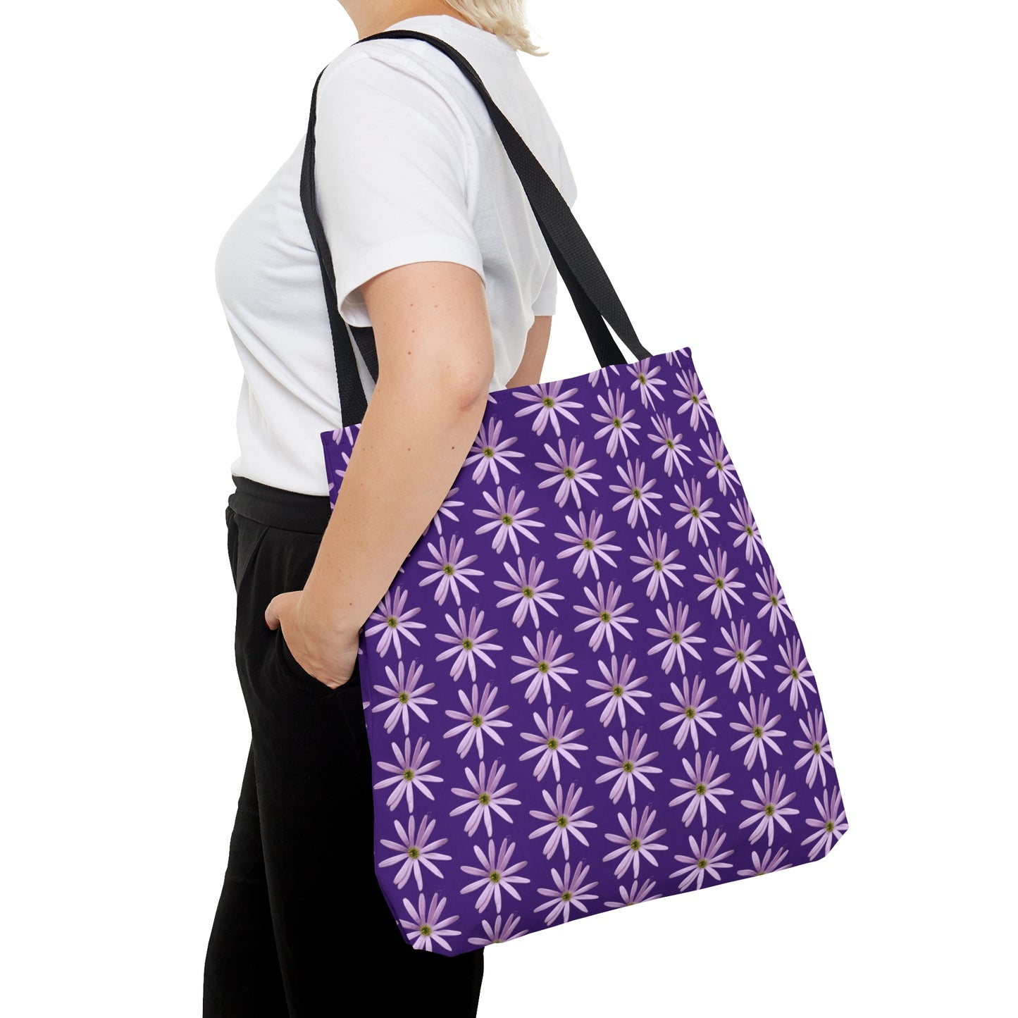 Aster Purple Tote Bag