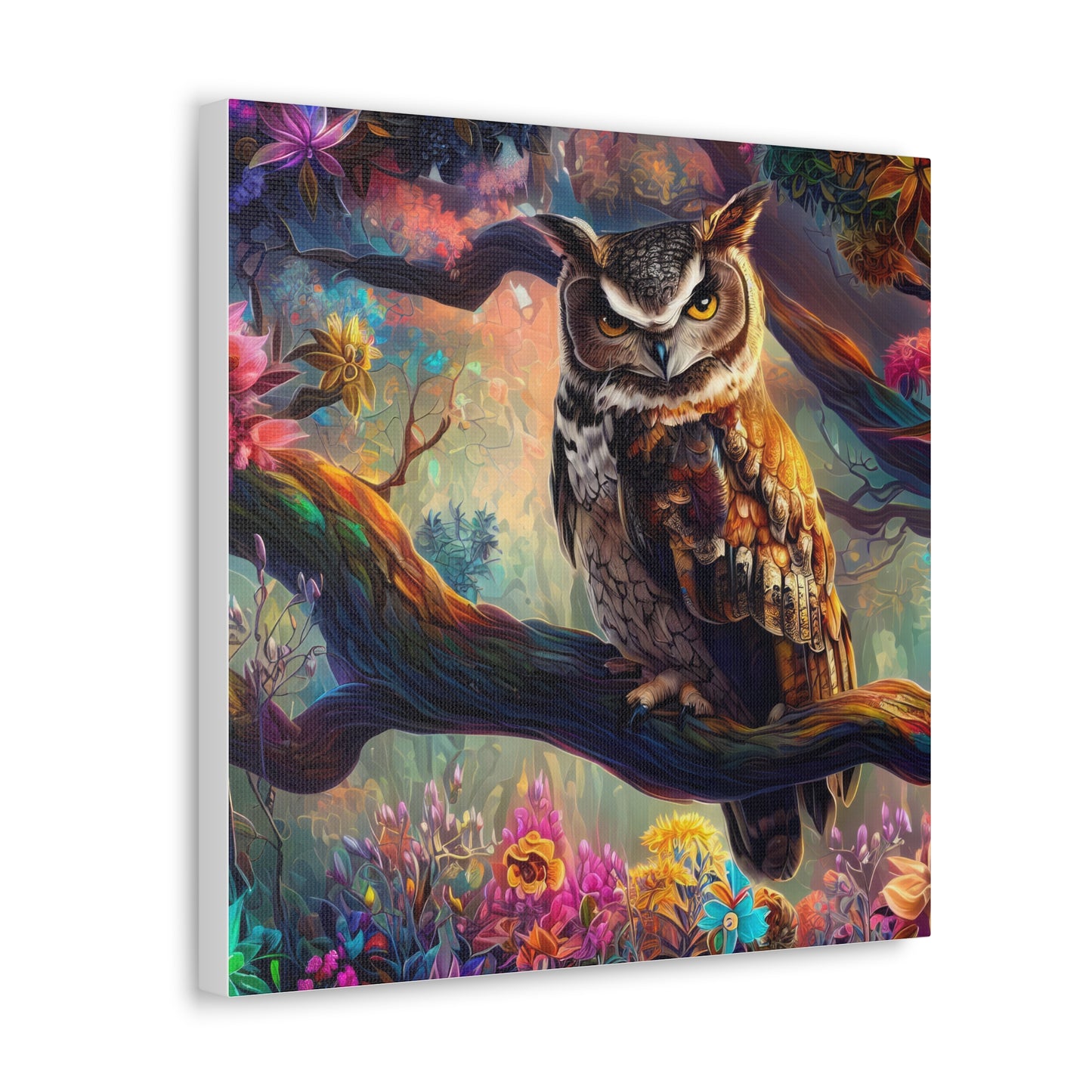 South Dakota Owl - Canvas Wall Art