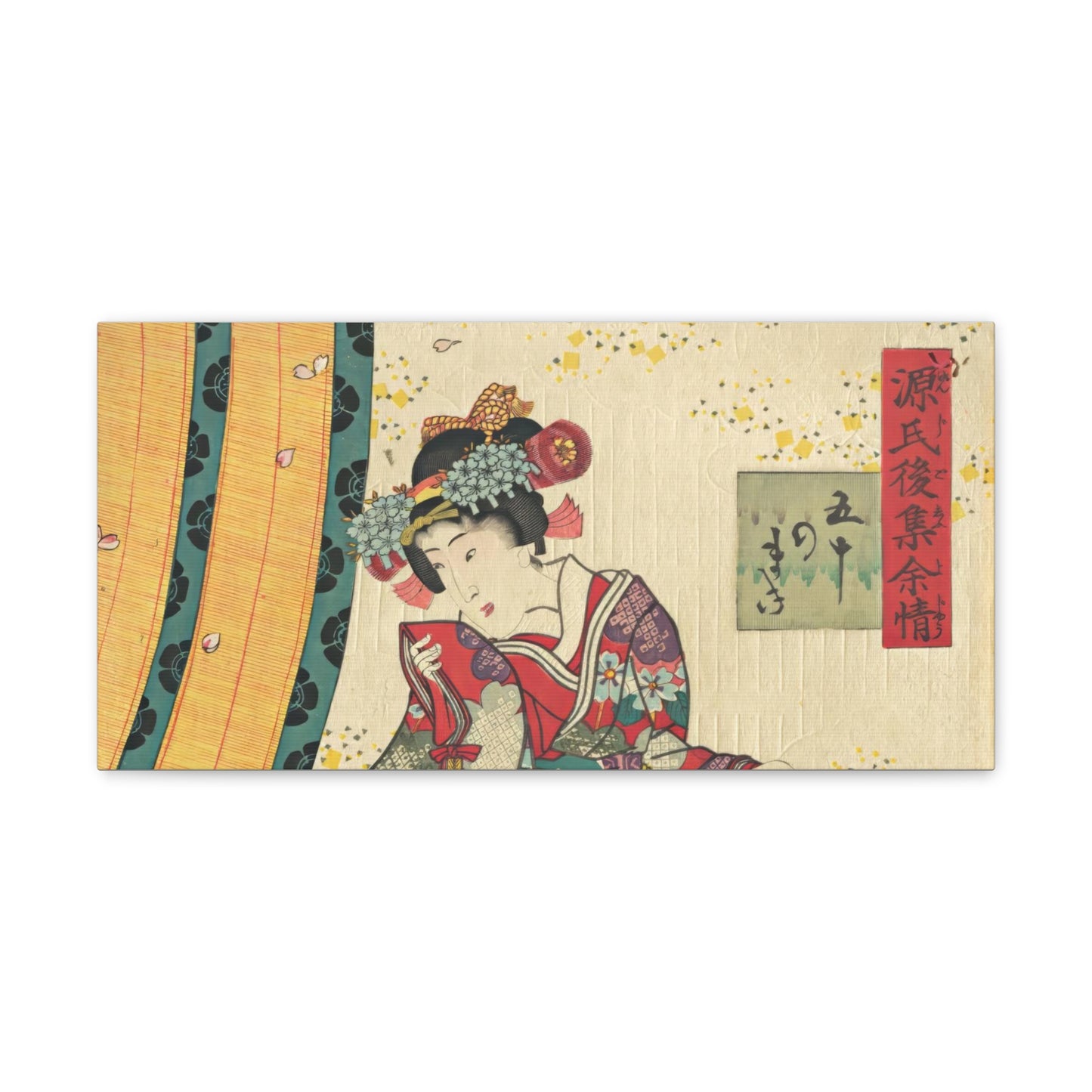 Utagawa Kunisada - Parody of the Third Princess and Kashiwagi Wall Art