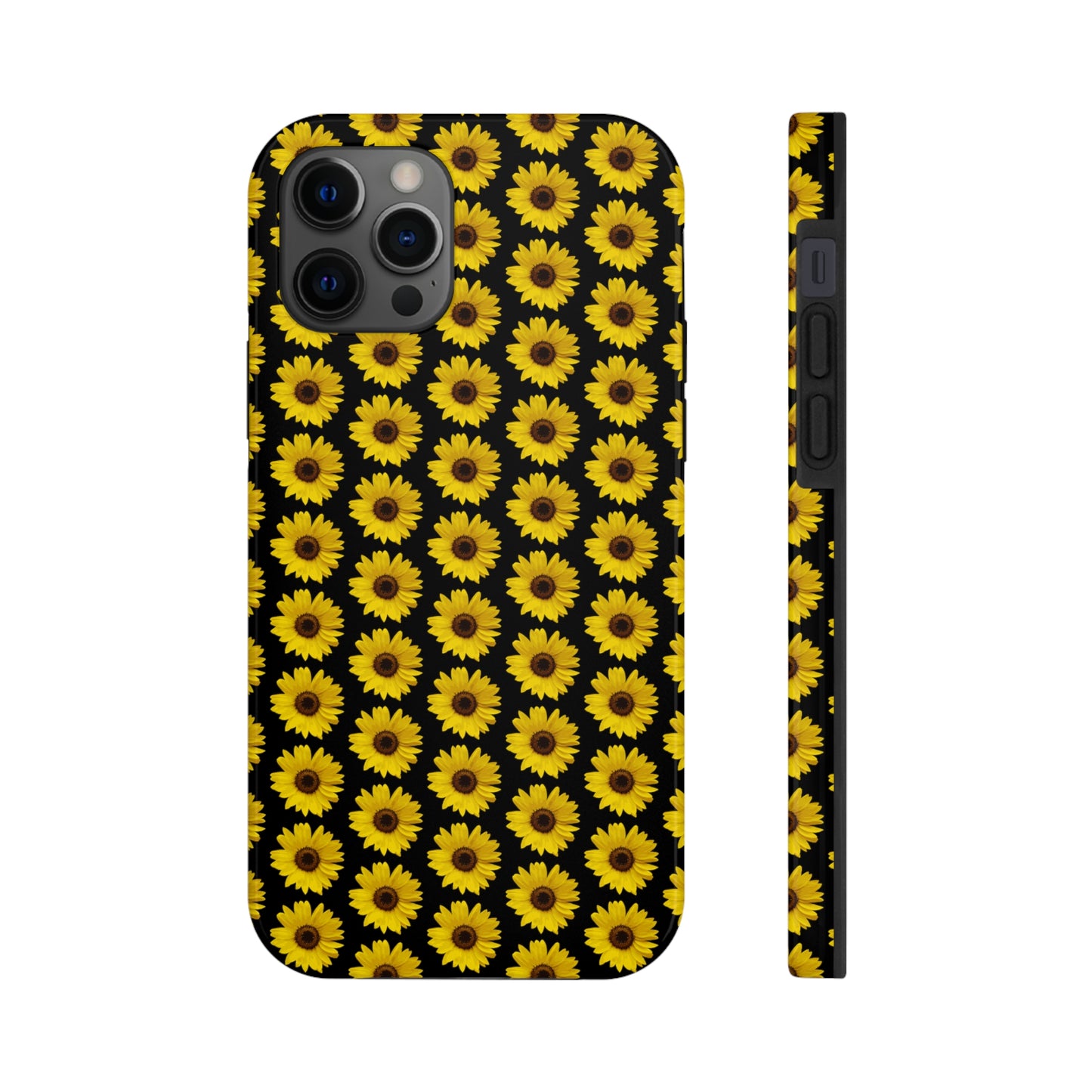 Sunflower Black Tough Phone Case