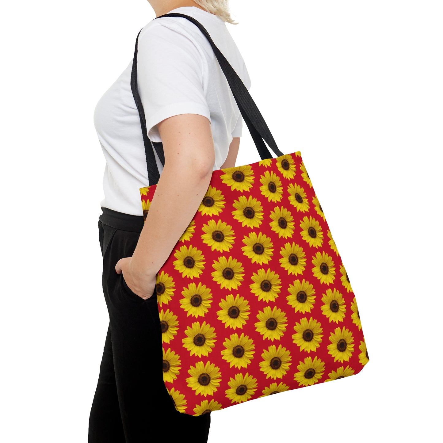 Sunflower Red Tote Bag