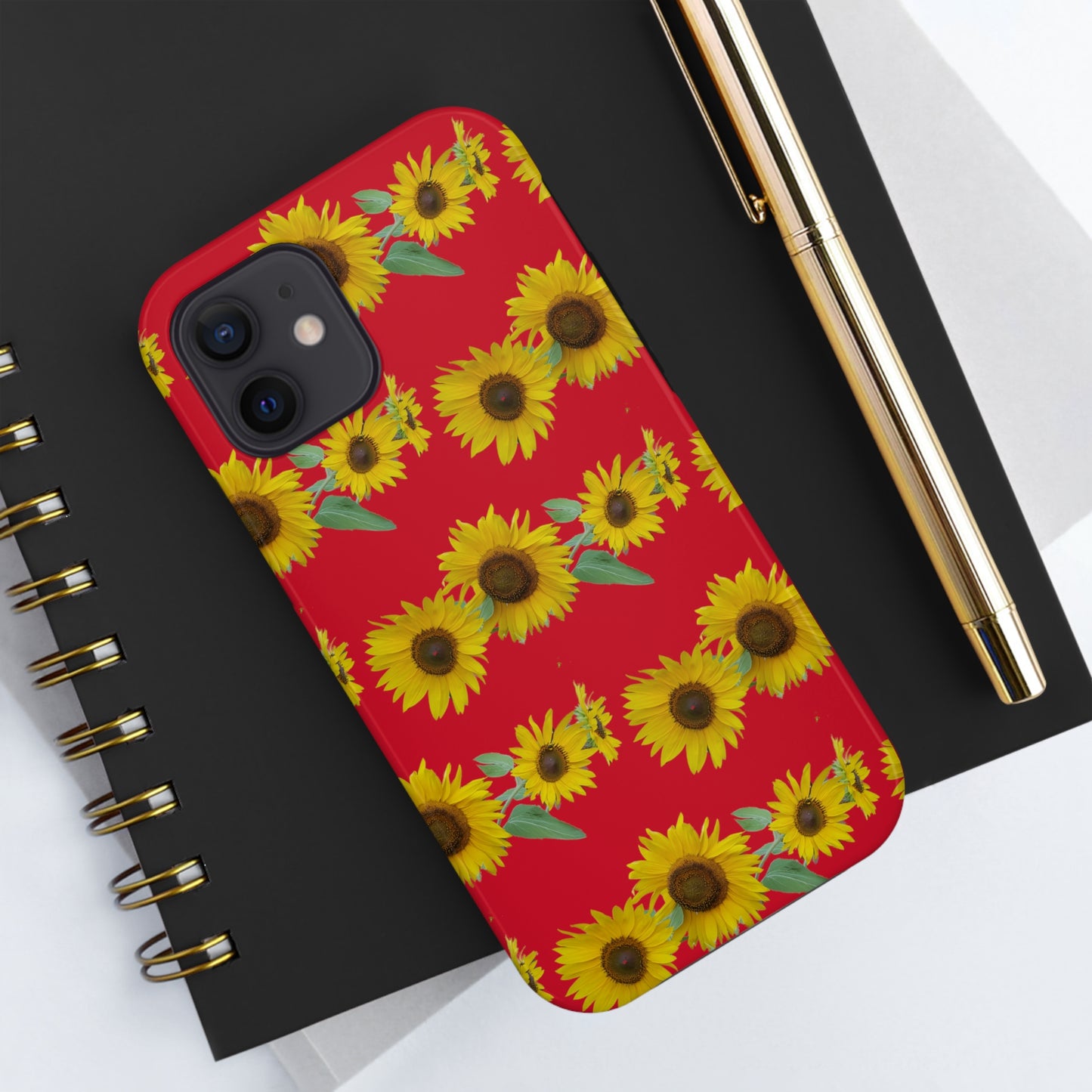 Sunflower Cluster RedTough Phone Case