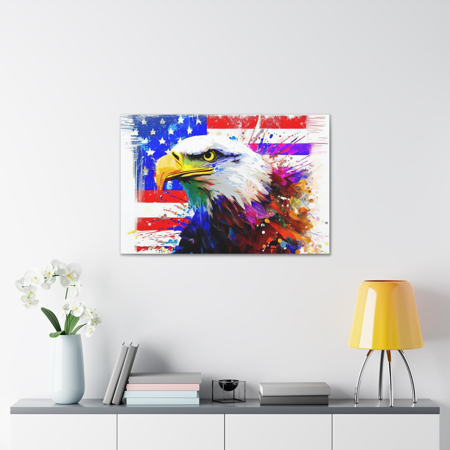 American Eagle Flag  - Canvas Wall Art