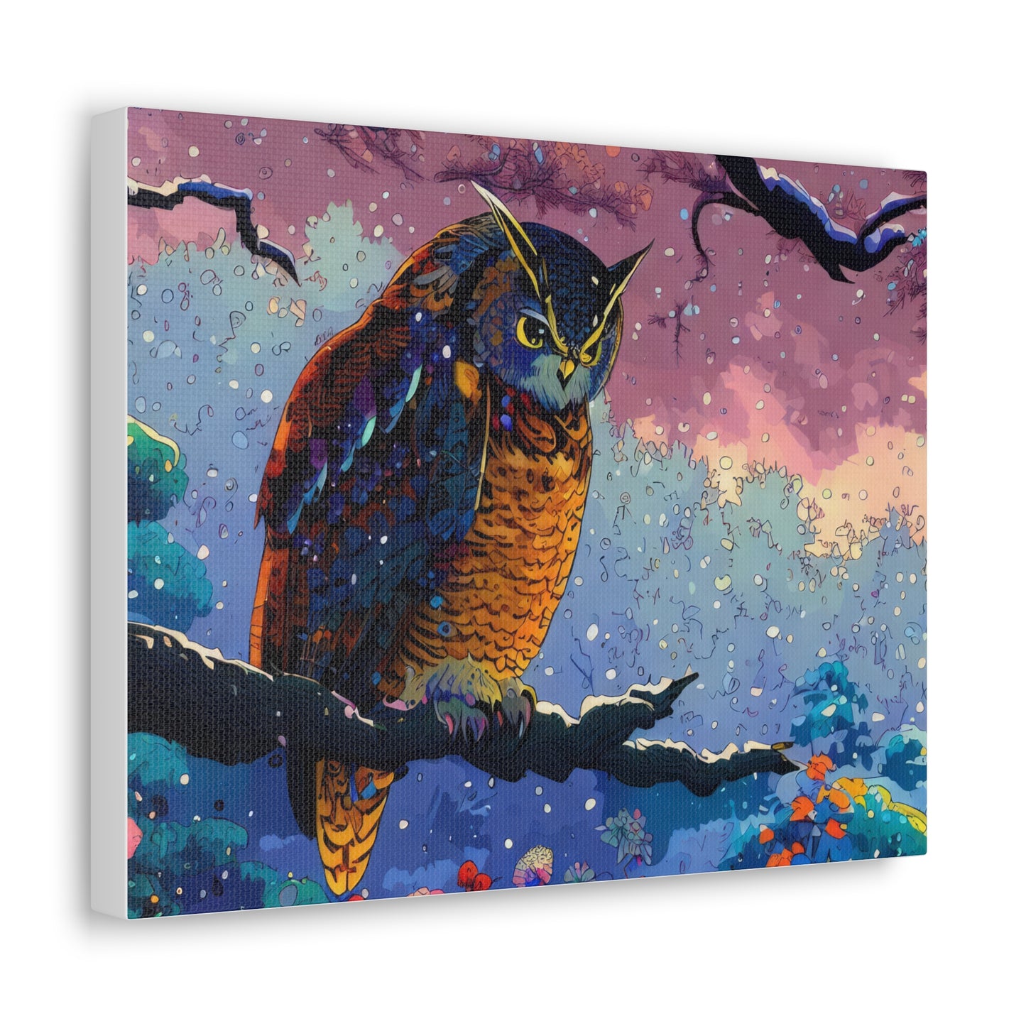 New Mexico Owl  - Canvas Wall Art