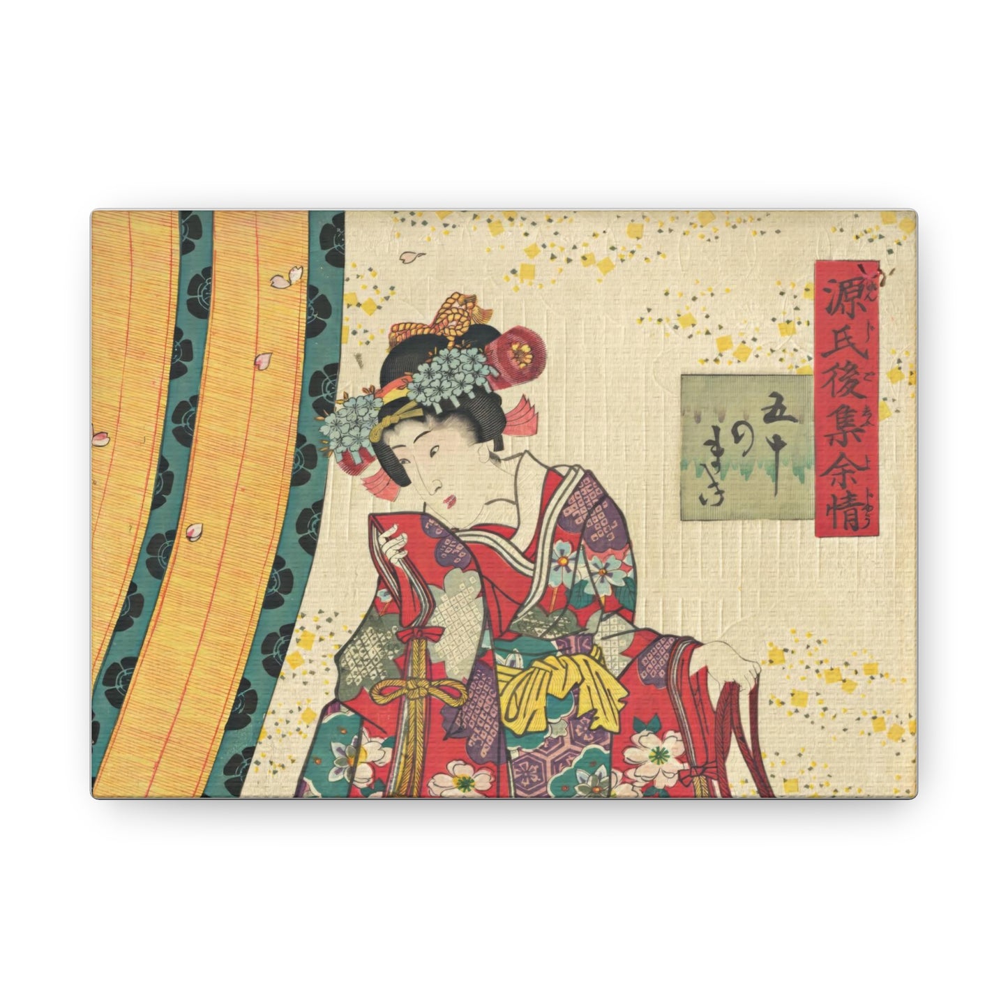 Utagawa Kunisada - Parody of the Third Princess and Kashiwagi Wall Art