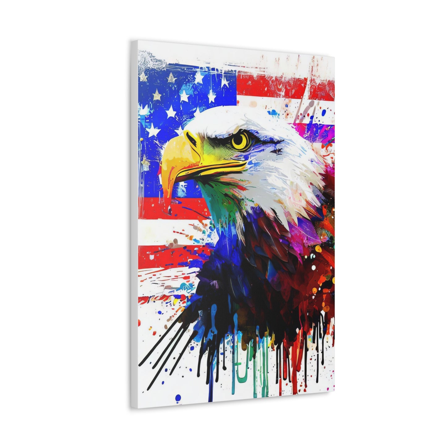 American Eagle Flag  - Canvas Wall Art