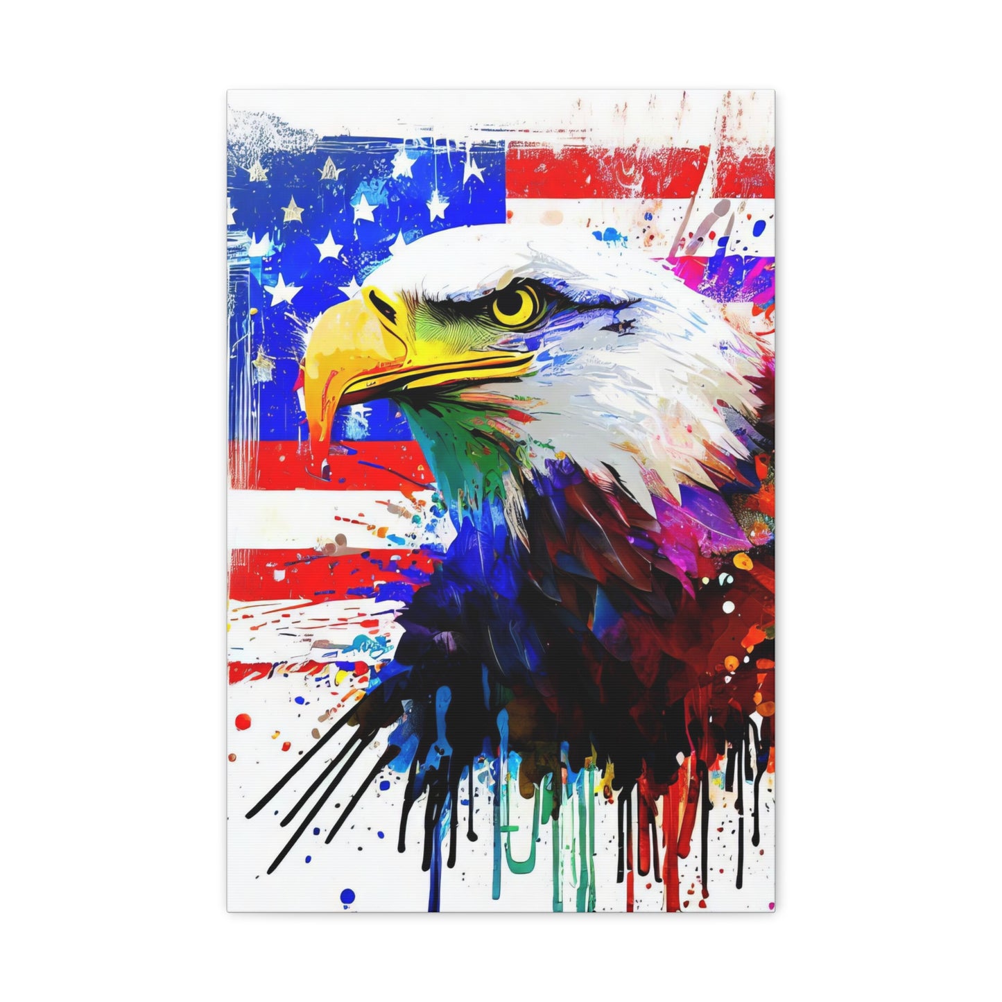 American Eagle Flag  - Canvas Wall Art