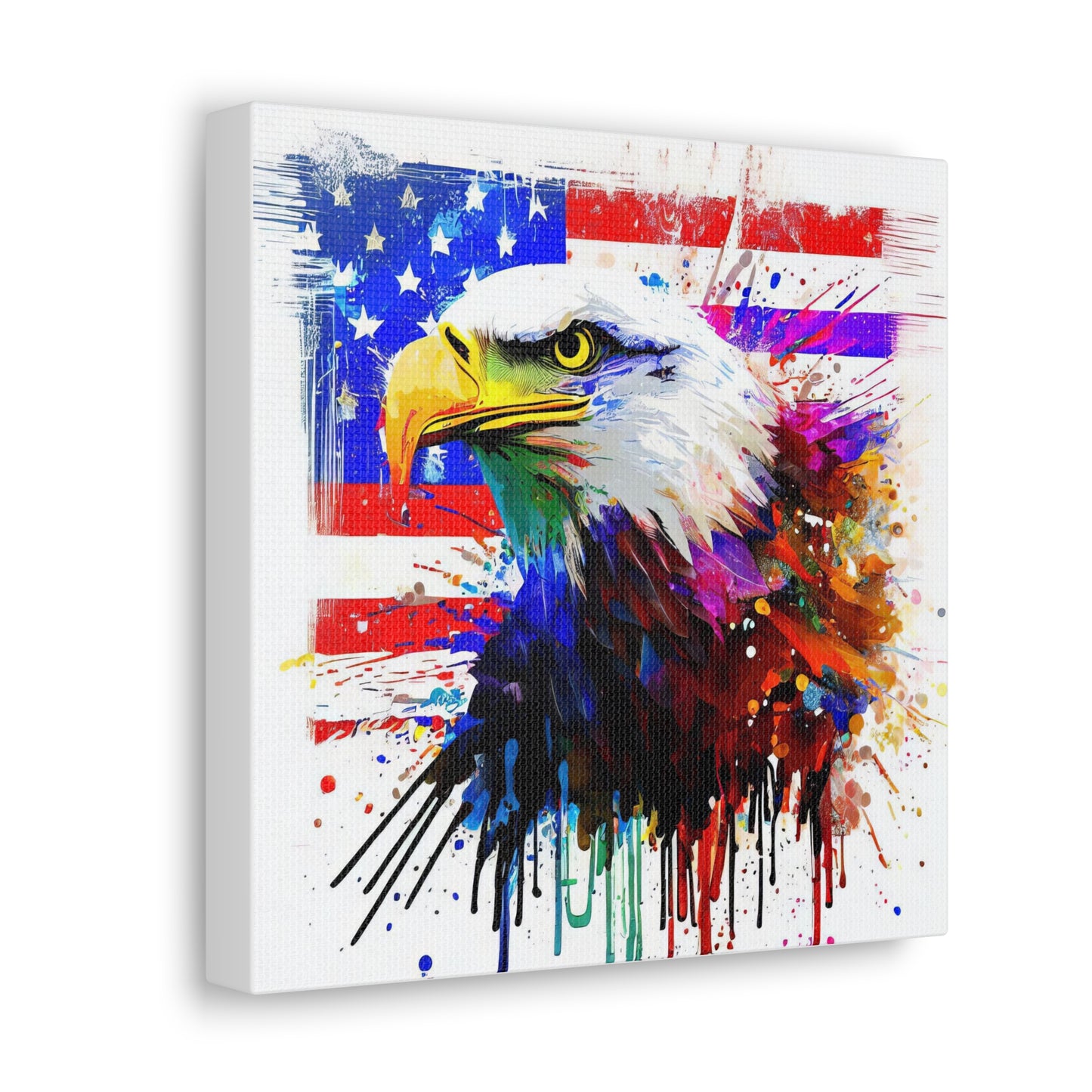 American Eagle Flag  - Canvas Wall Art