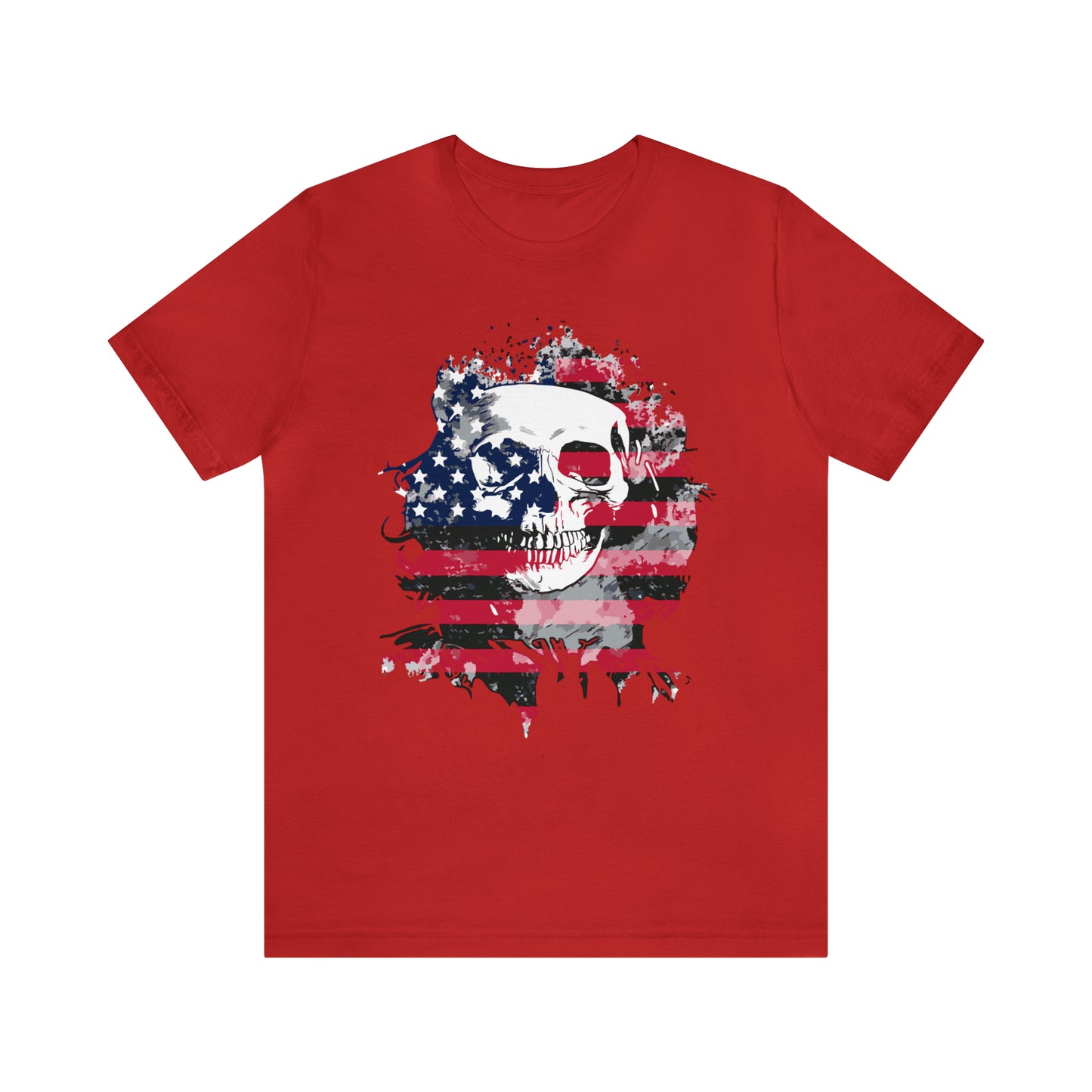 Skull and Flag Unisex Jersey Short Sleeve Tee