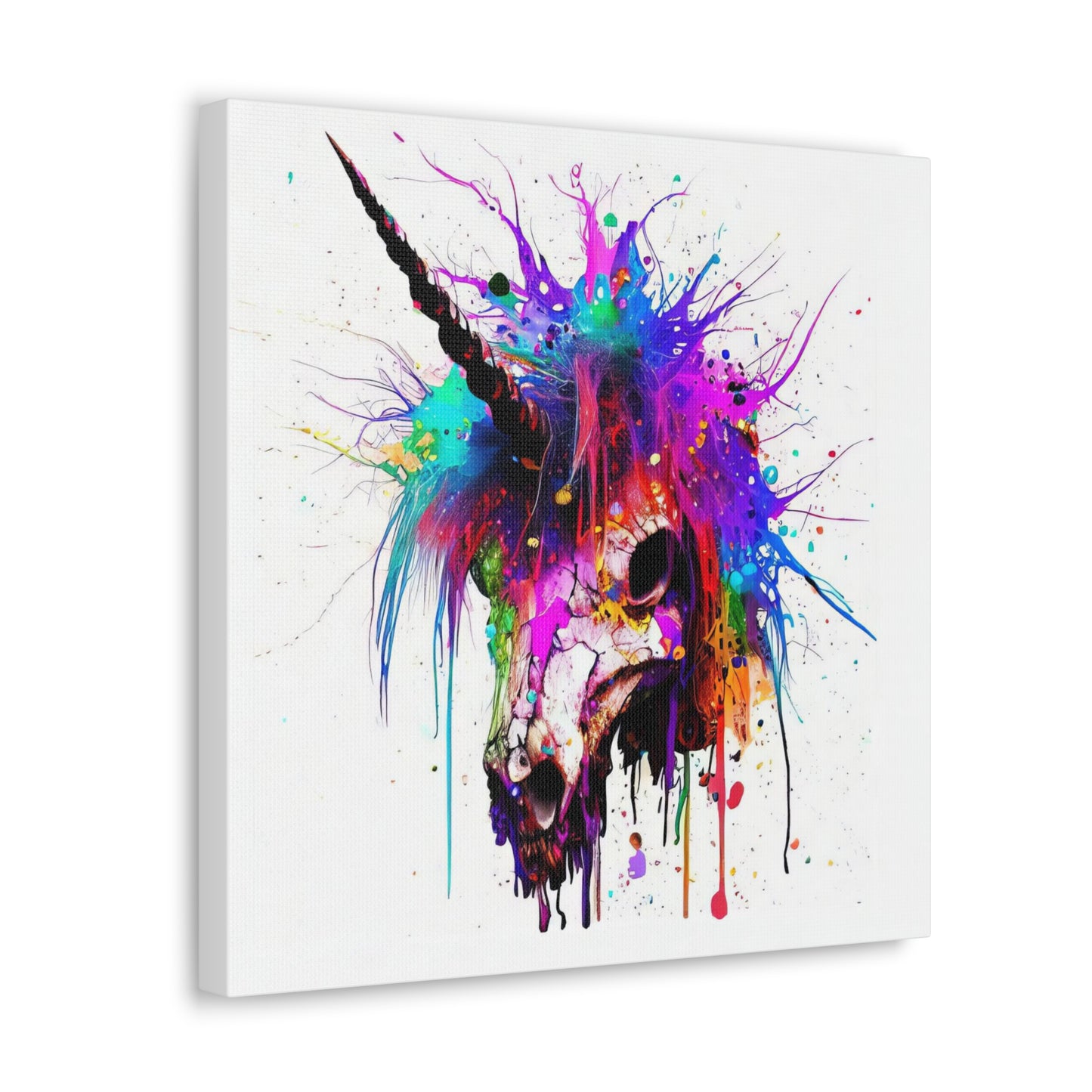 Unicorn Skull - Canvas Wall Art