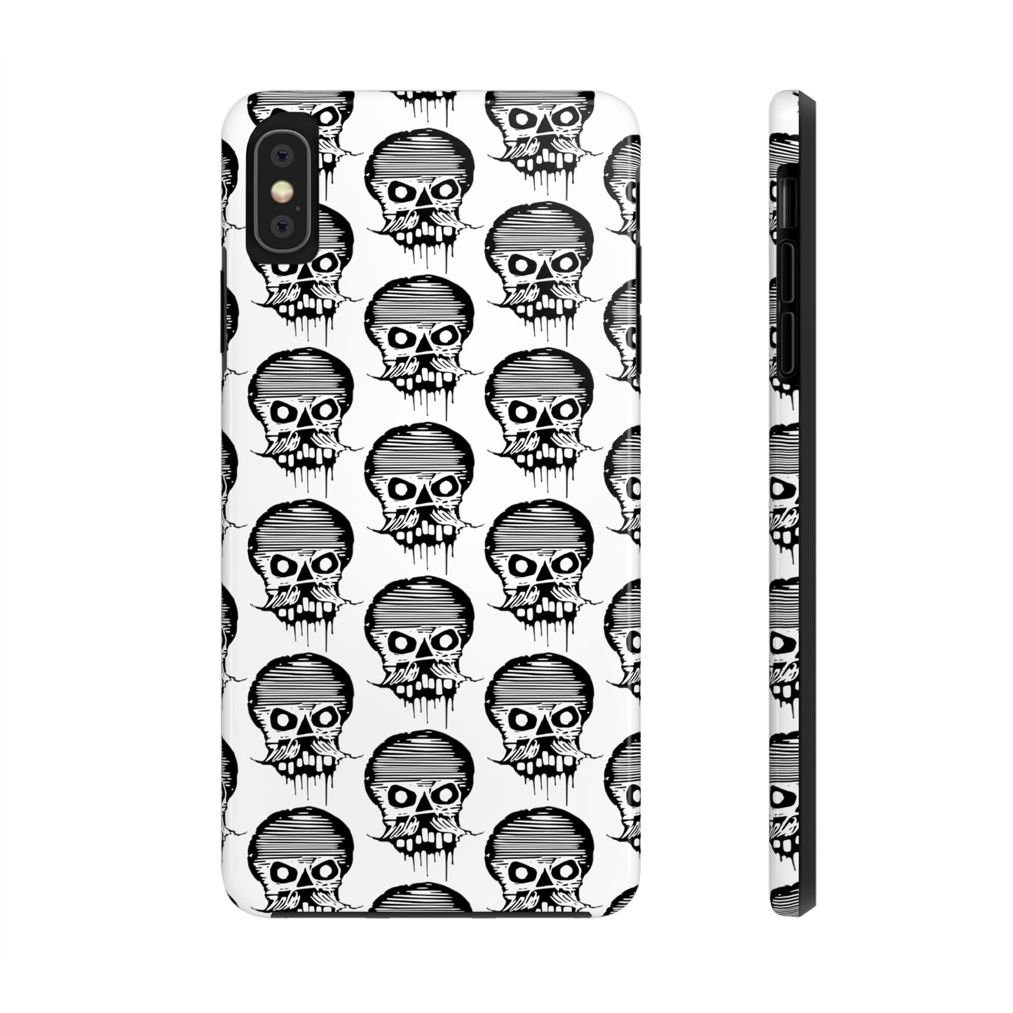 Skull White Tough Phone Case