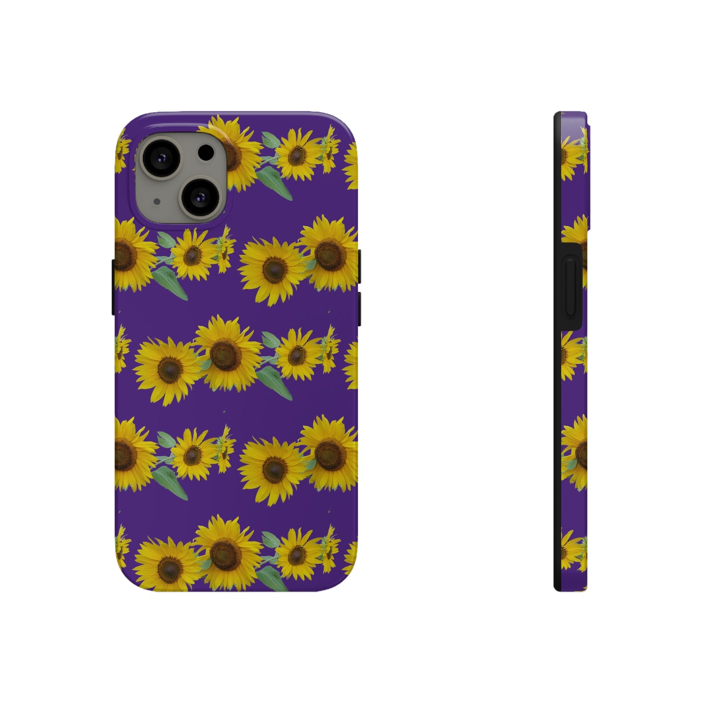 Sunflower Cluster Purple Tough Phone Case