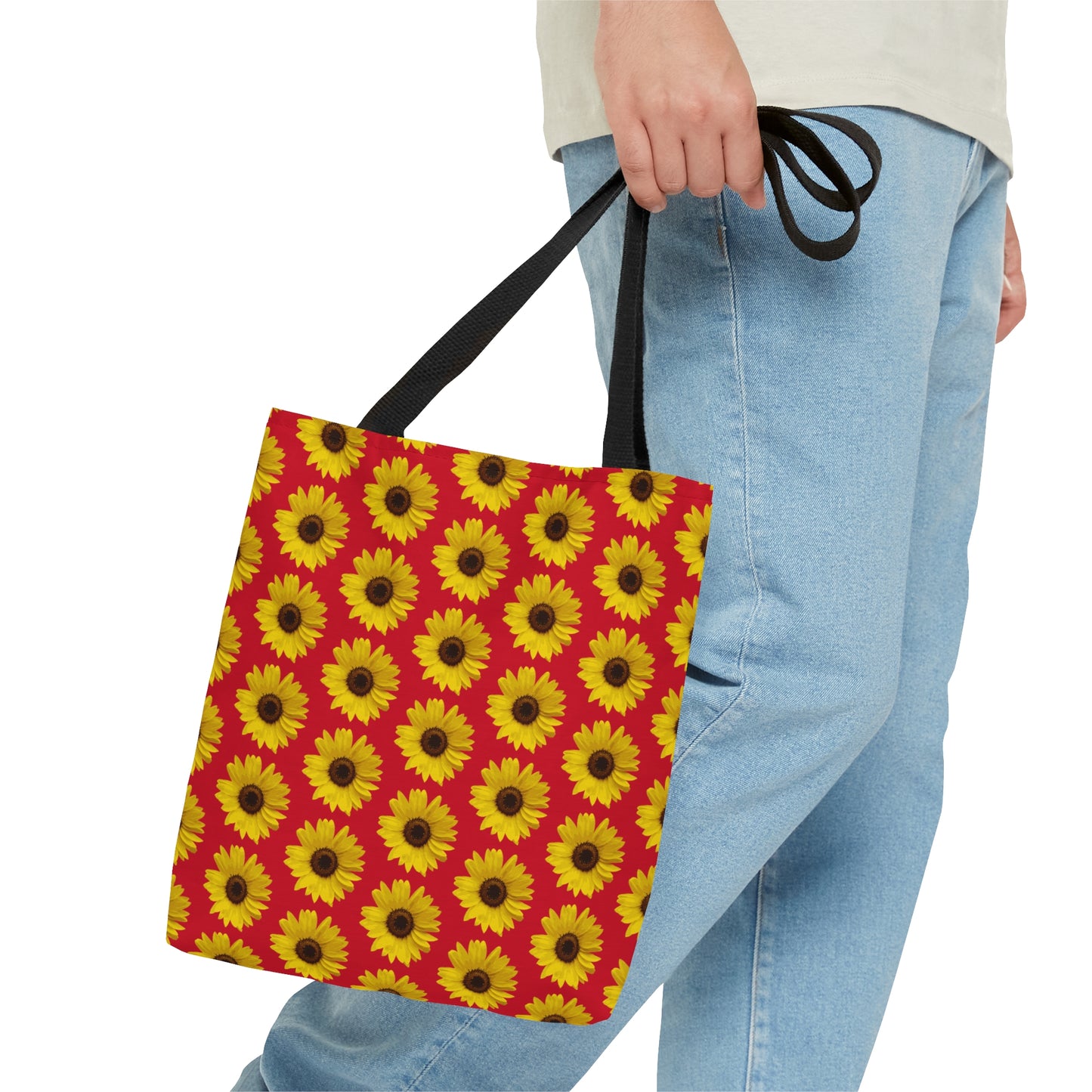 Sunflower Red Tote Bag