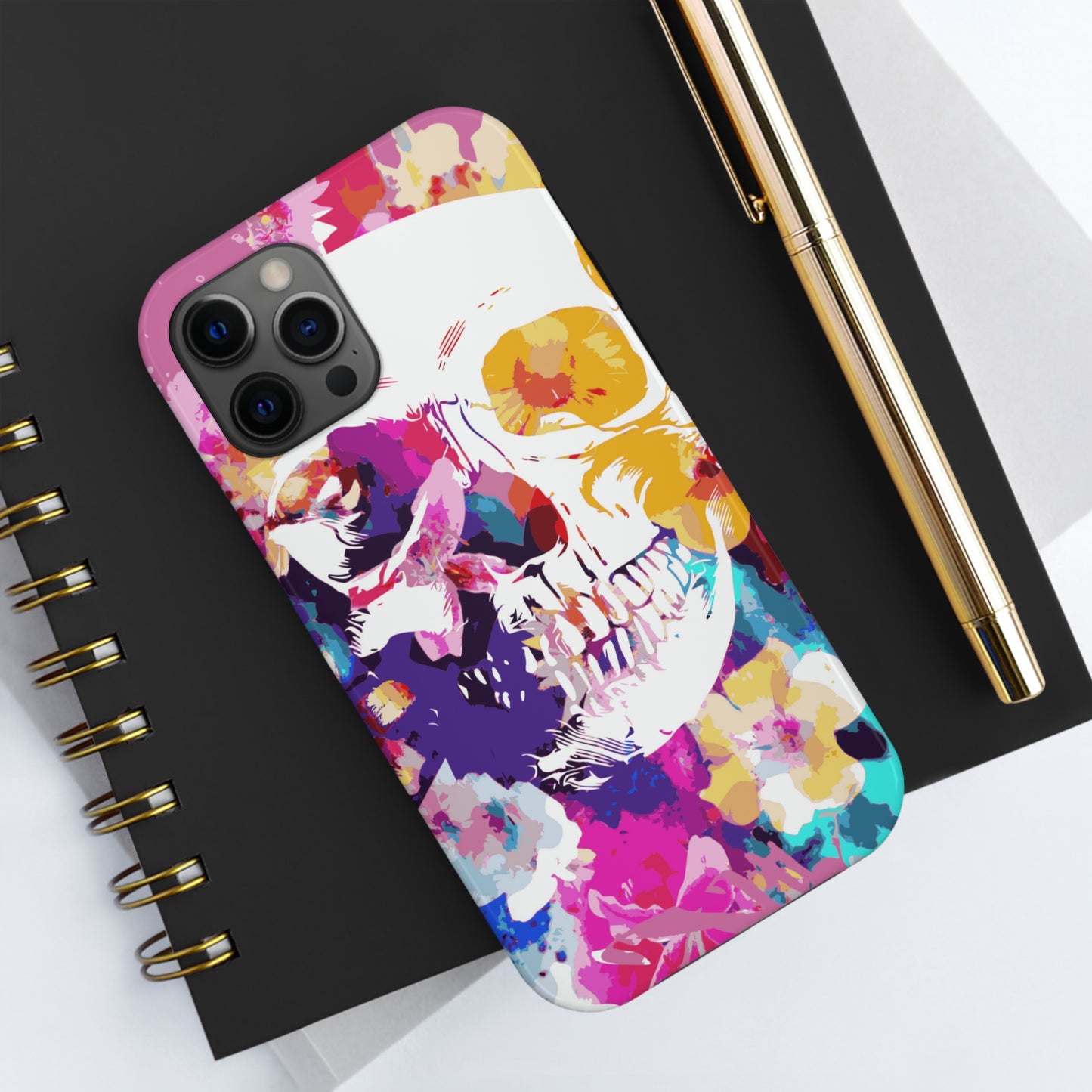 Skull and Bloom Tough Phone Case