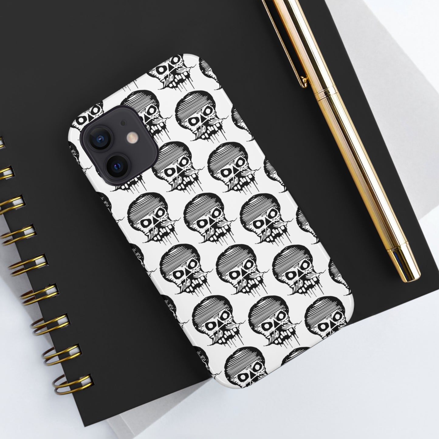 Skull White Tough Phone Case