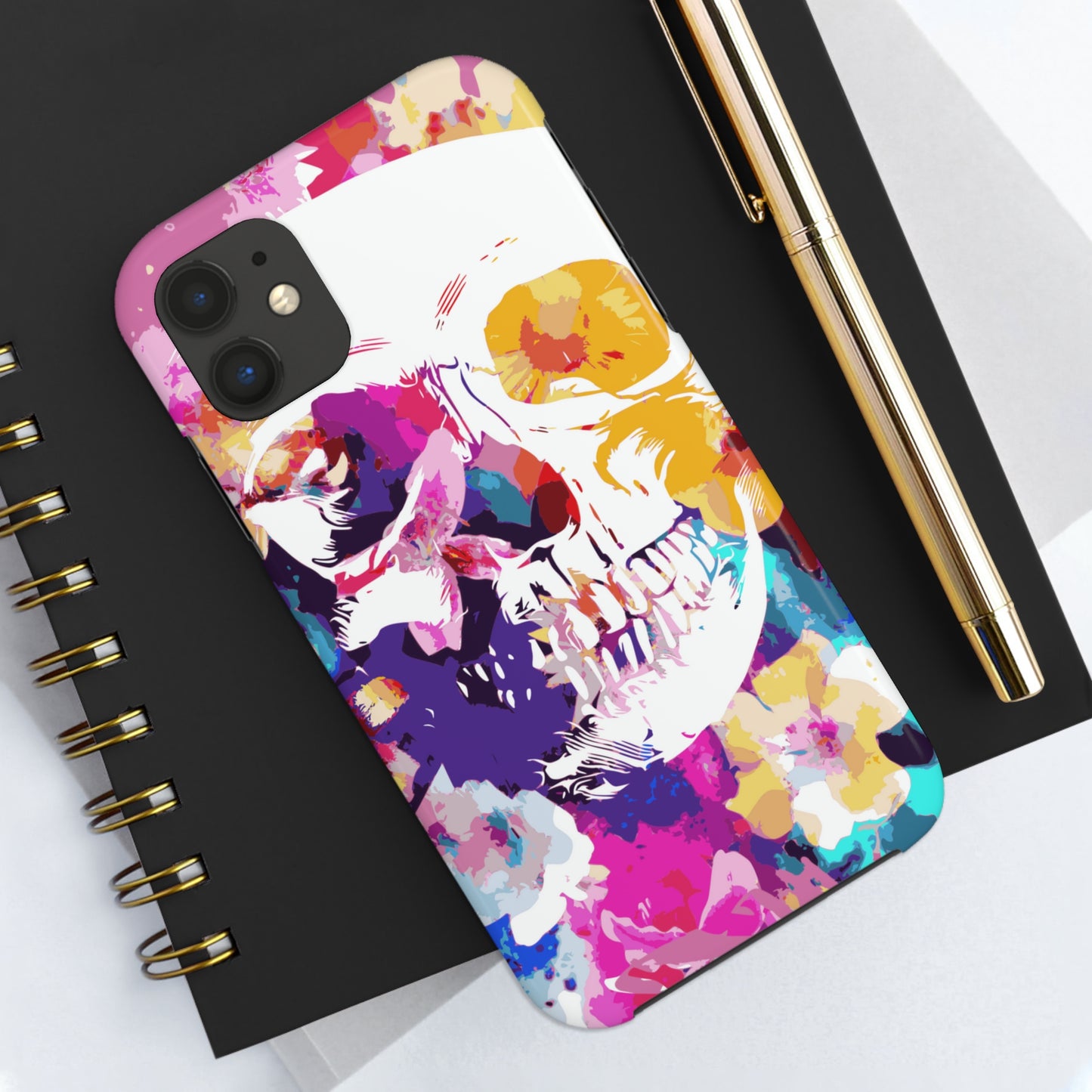 Skull and Bloom Tough Phone Case