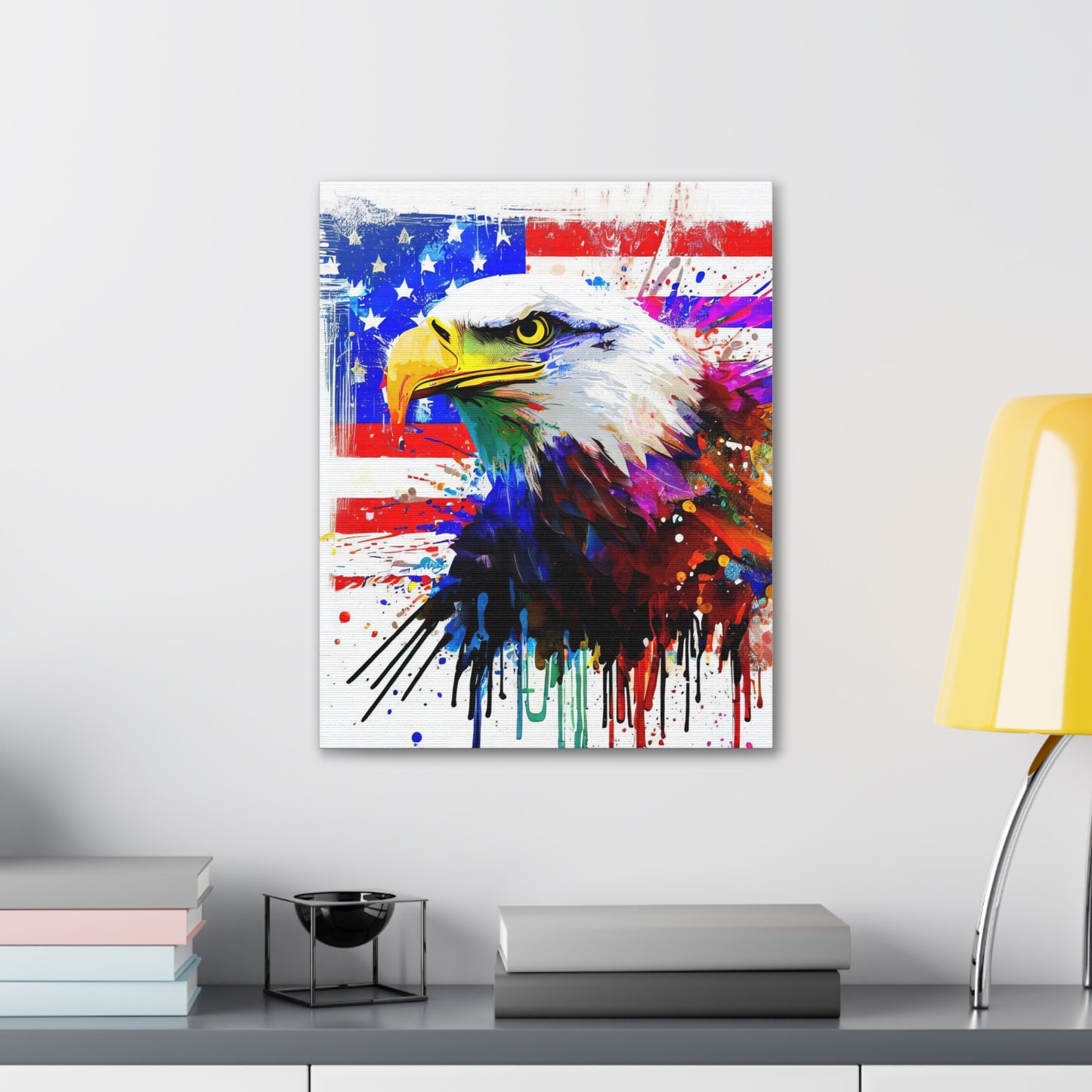 American Eagle Flag  - Canvas Wall Art