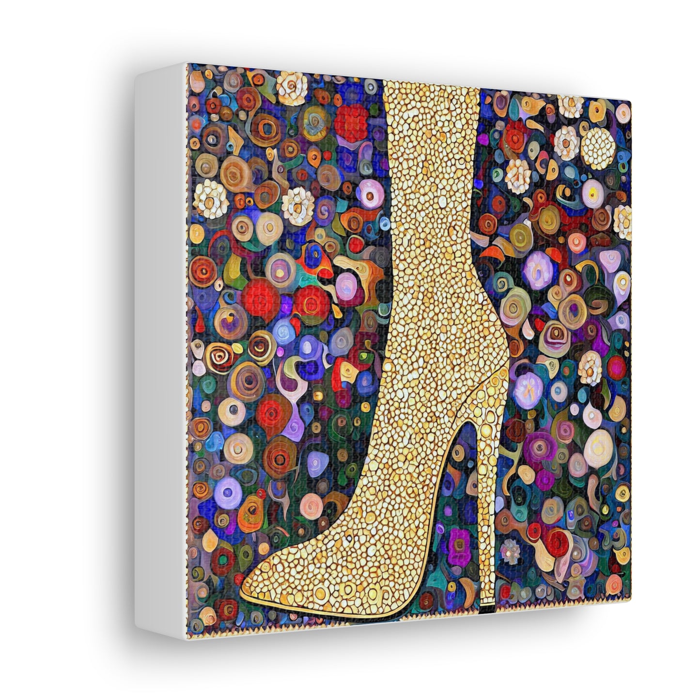 Gold Shoe  - Canvas Wall Art