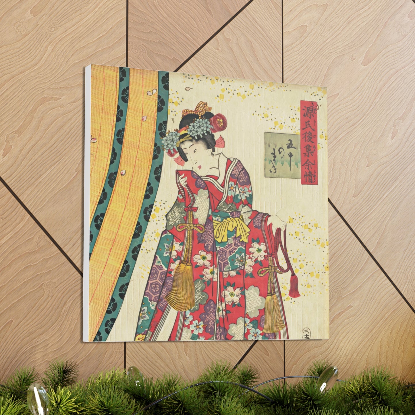 Utagawa Kunisada - Parody of the Third Princess and Kashiwagi Wall Art