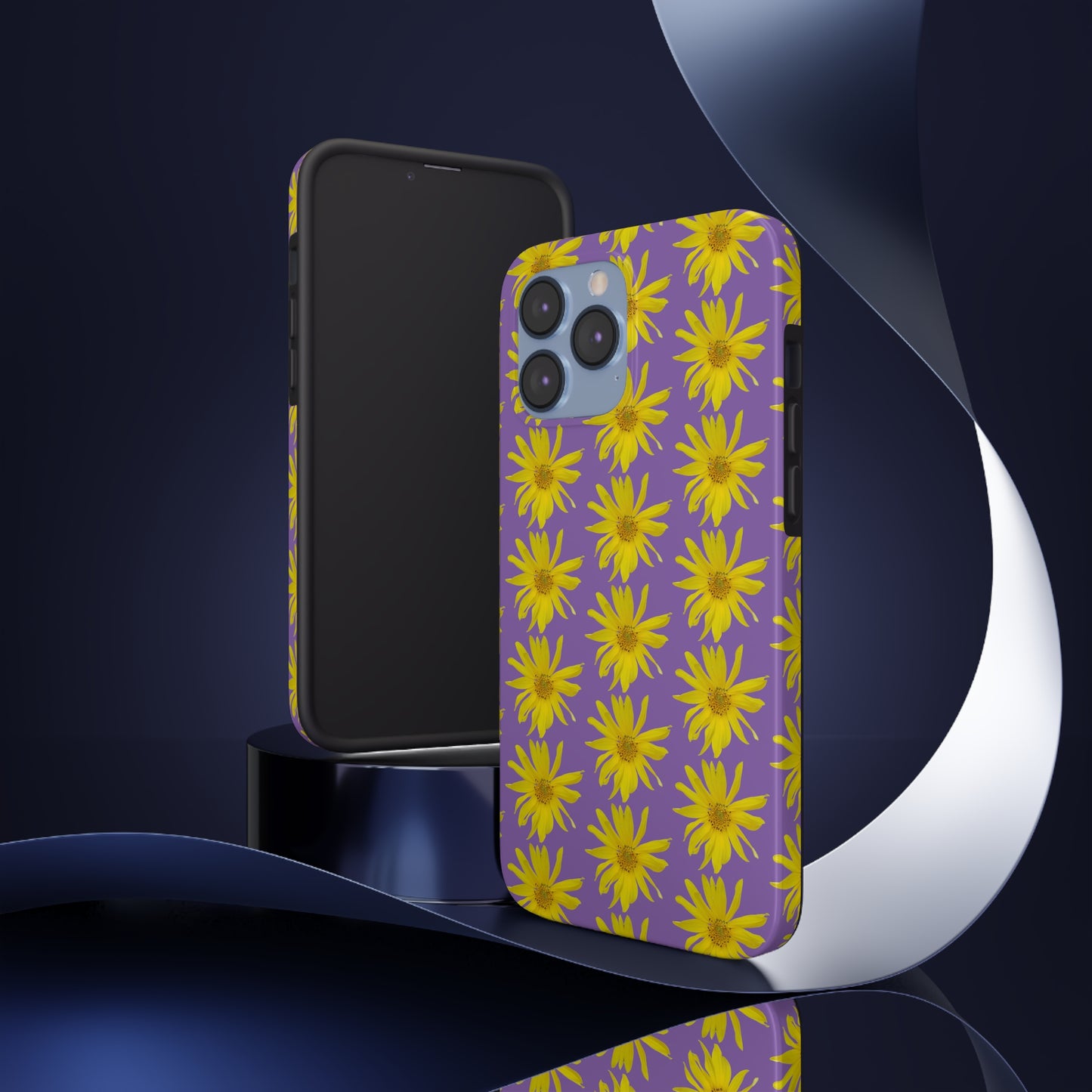 Wild Sunflower Purple Tough Phone Case