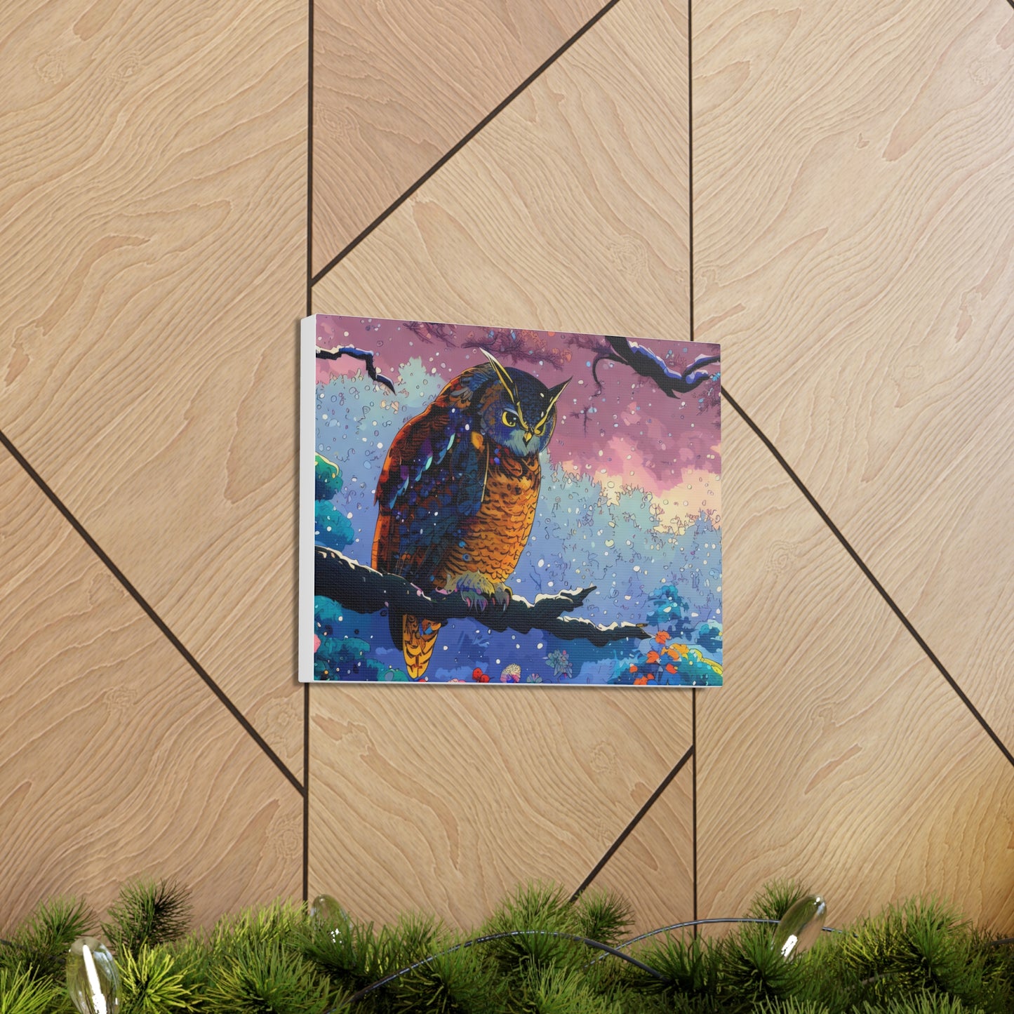 New Mexico Owl  - Canvas Wall Art