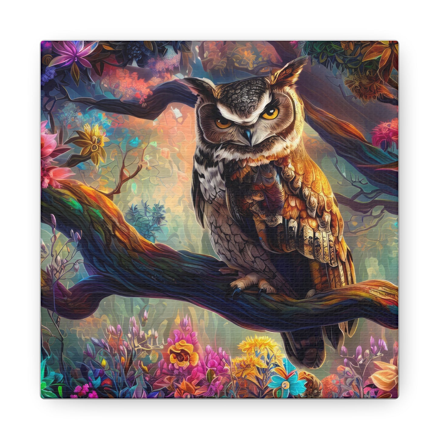 South Dakota Owl - Canvas Wall Art