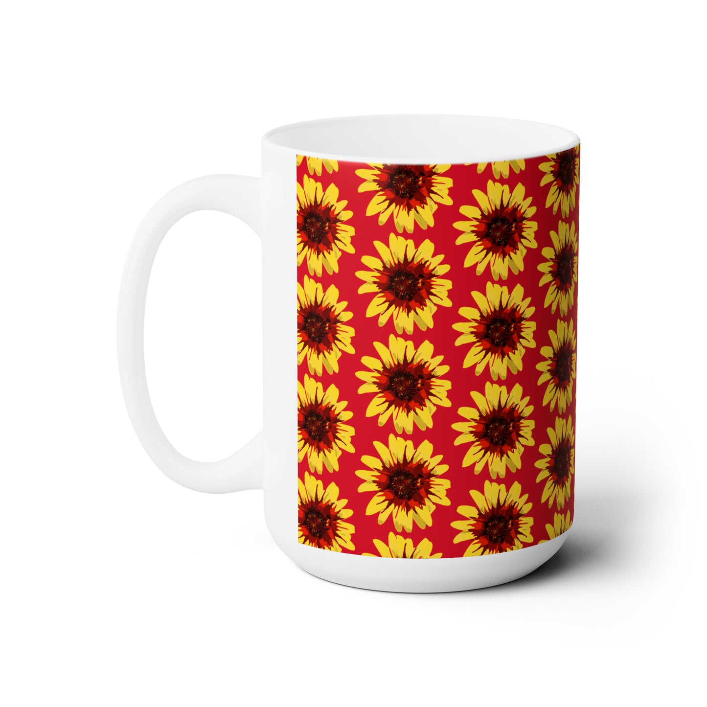 Sunflower Orchid Mug 15oz