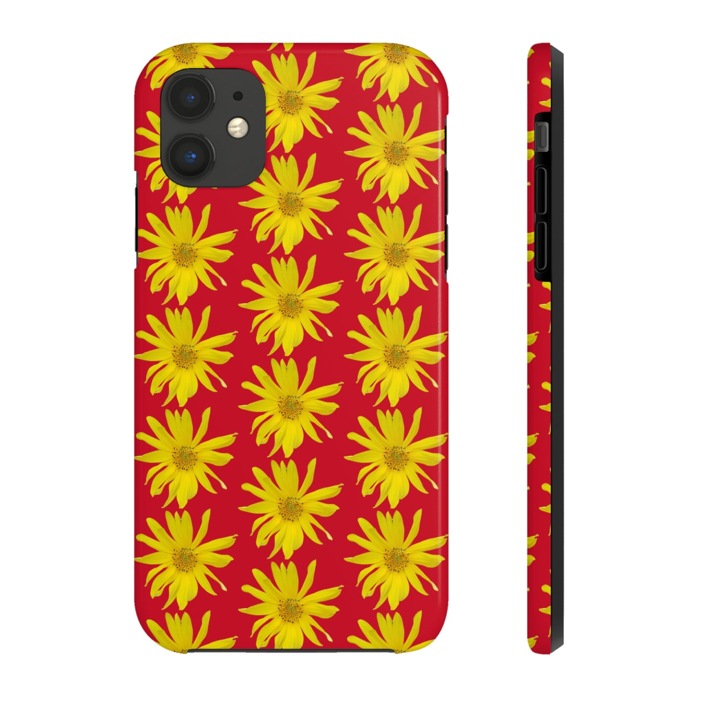 Wild Sunflower Red Tough Phone Case