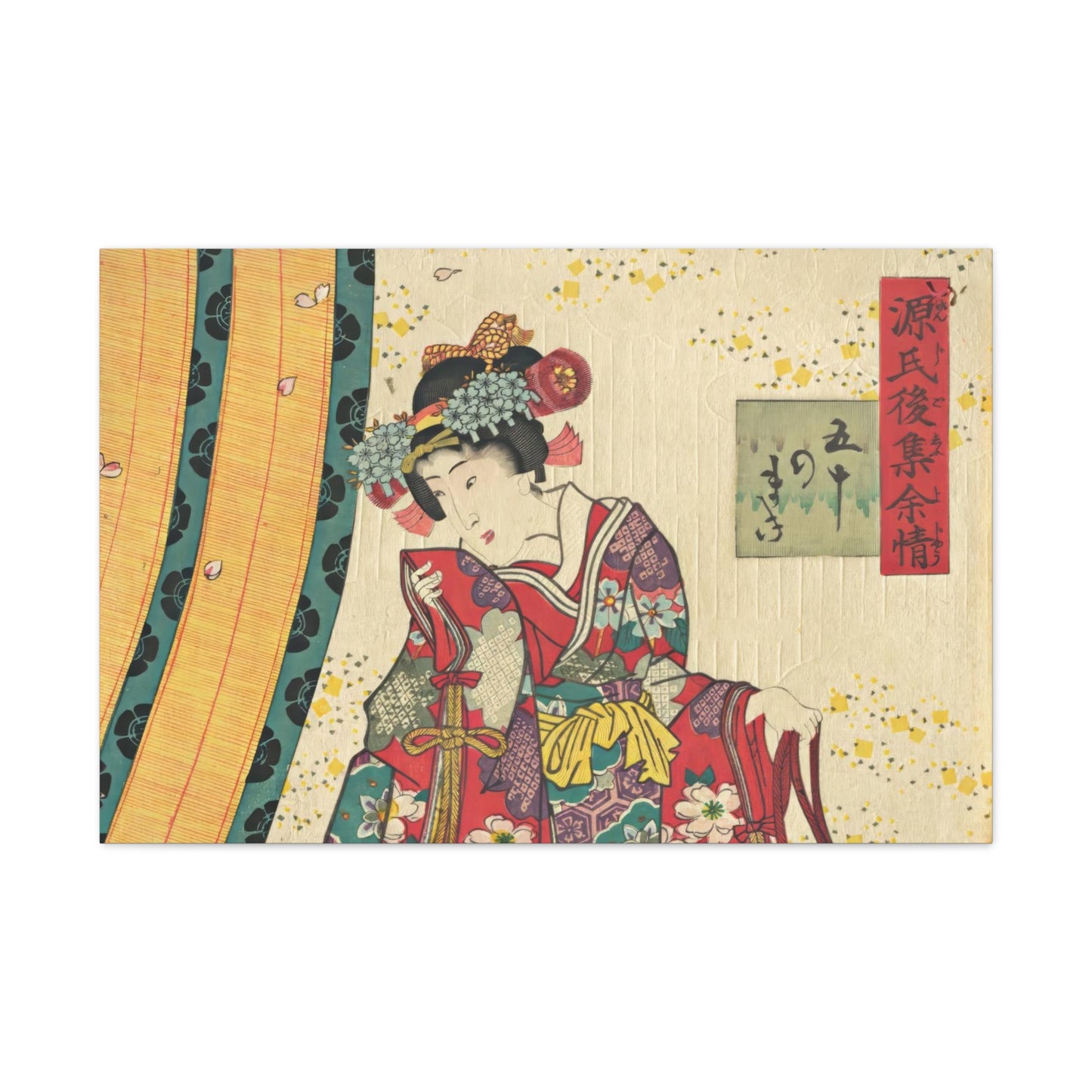 Utagawa Kunisada - Parody of the Third Princess and Kashiwagi Wall Art