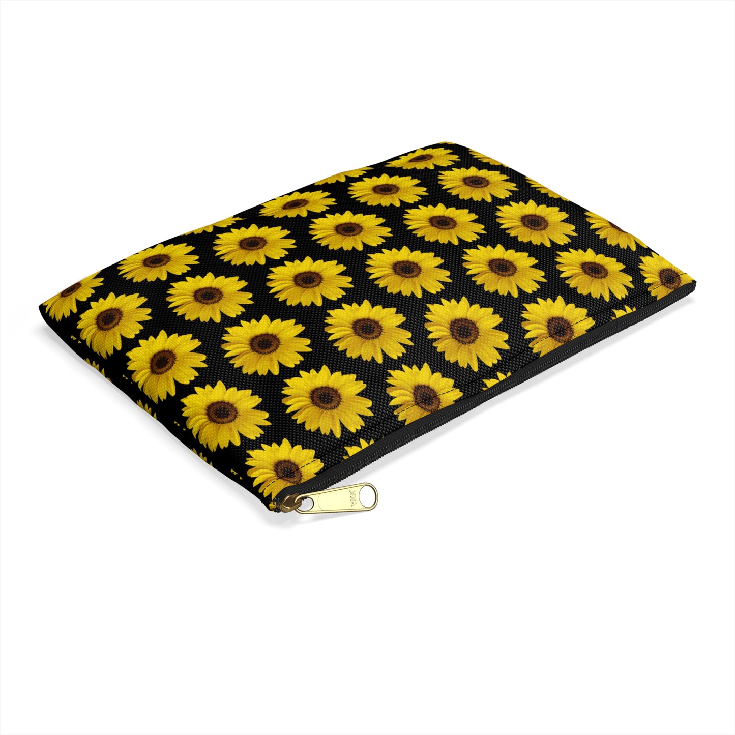 Sunflower Black Accessory Pouch