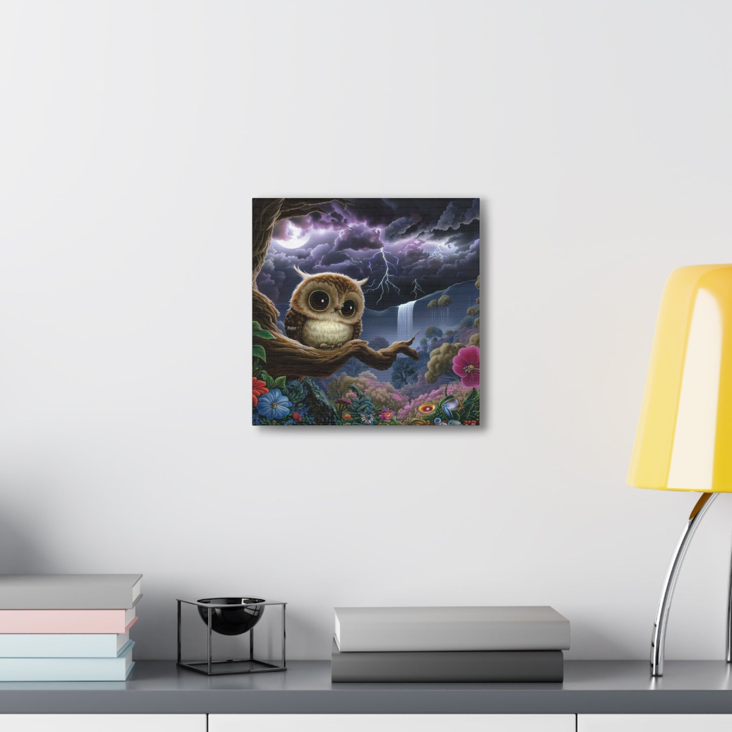 Rhode Island Owl - Canvas Wall Art