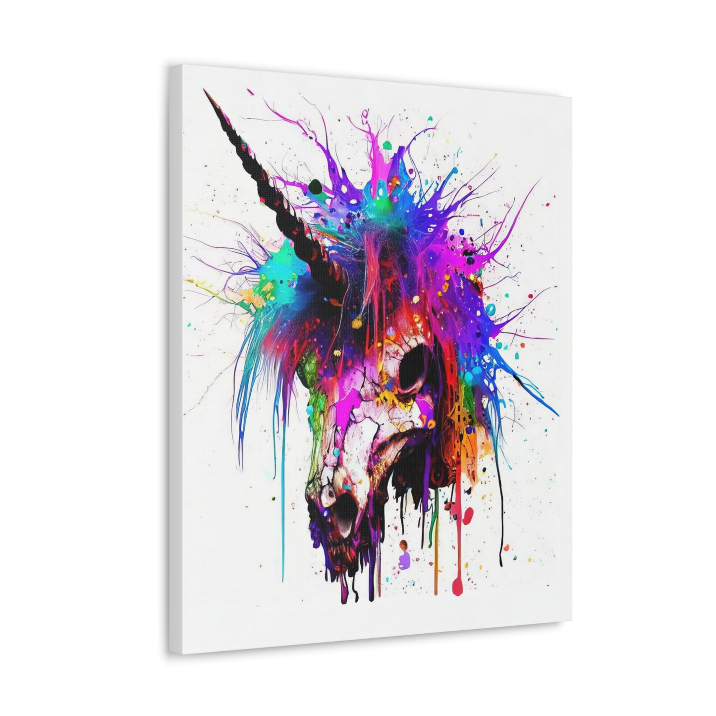 Unicorn Skull - Canvas Wall Art