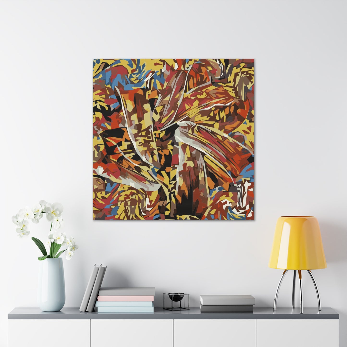 Abstract Floral Fiesta Canvas Gallery Wraps