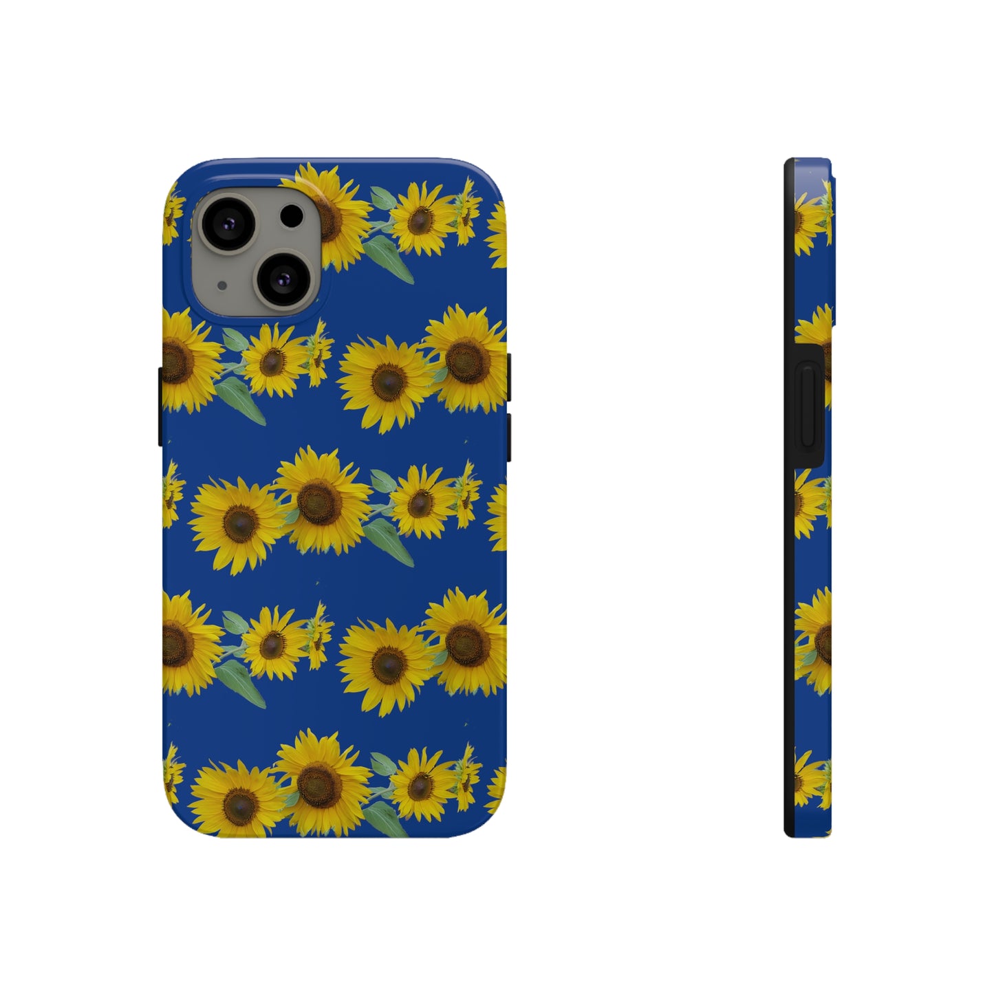 Sunflower Cluster Blue Tough Phone Case