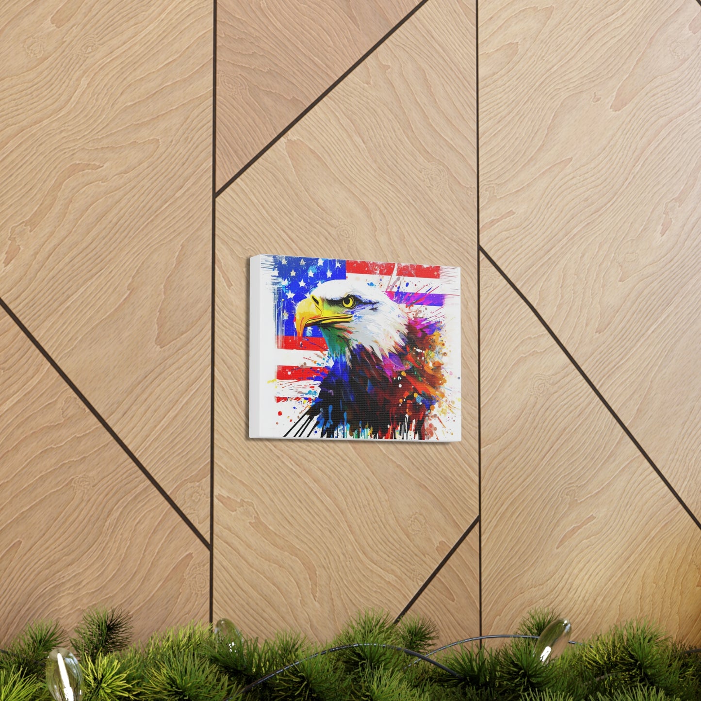 American Eagle Flag  - Canvas Wall Art