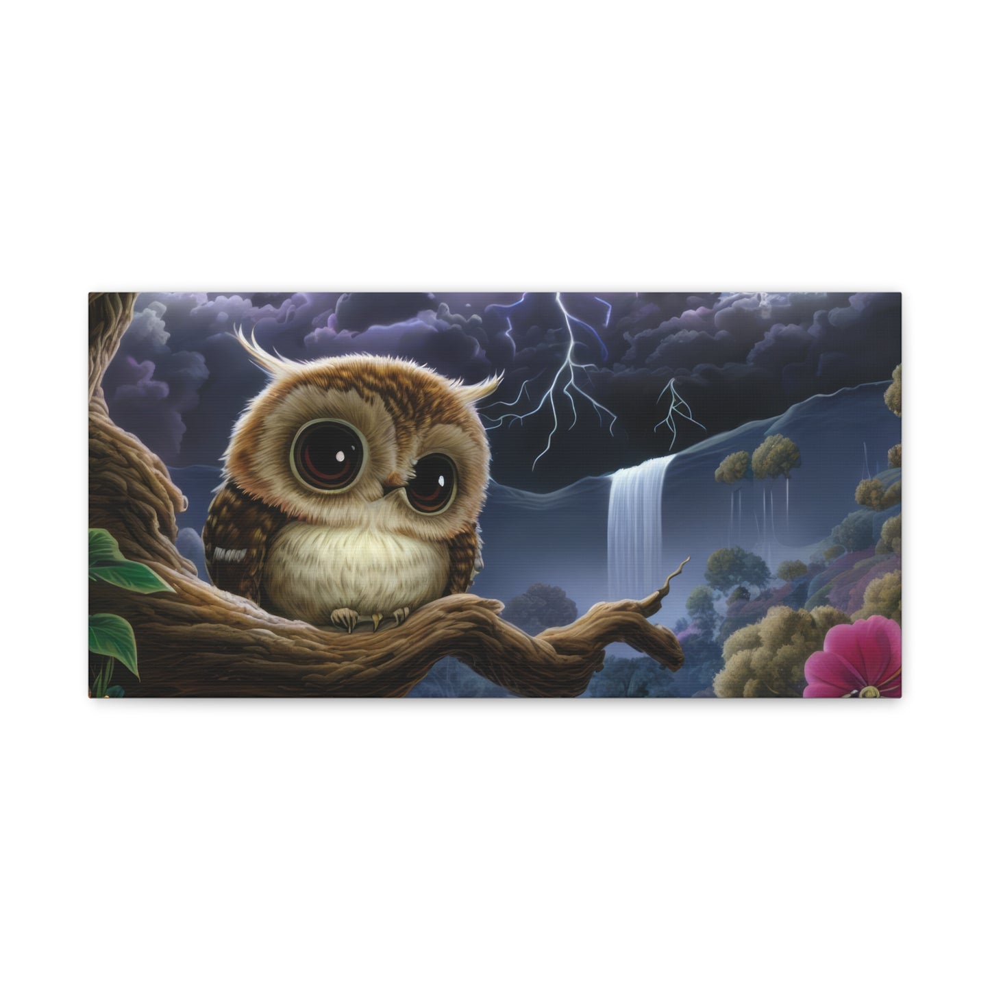 Rhode Island Owl - Canvas Wall Art