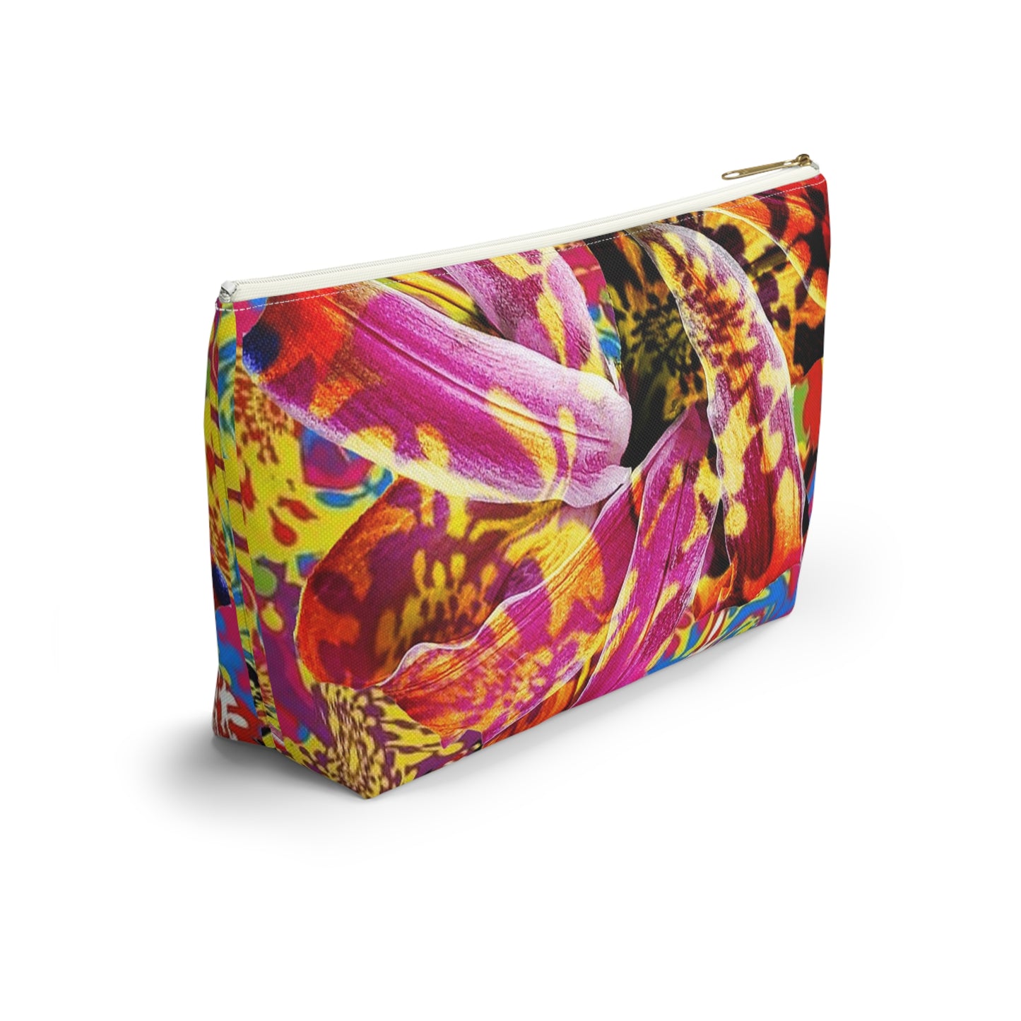 Floral Fiesta Accessory Pouch w T-bottom