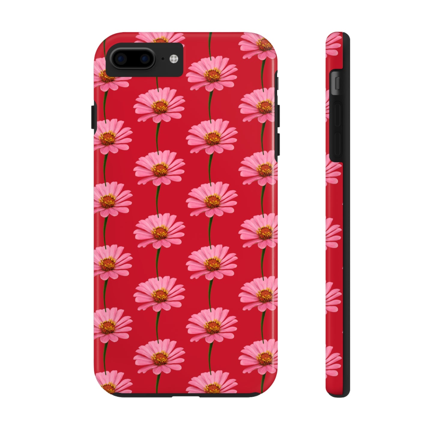 Pink Zinnia Red Tough Phone Case