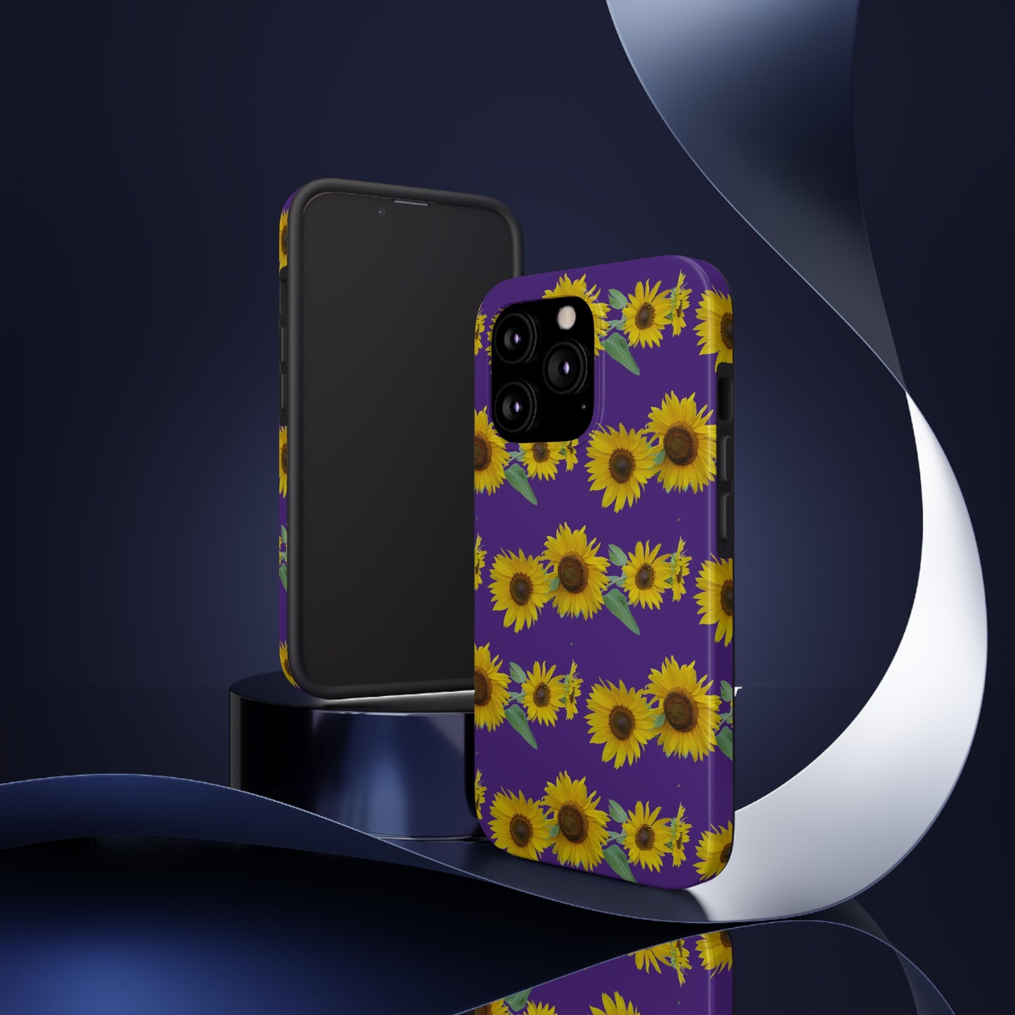 Sunflower Cluster Purple Tough Phone Case