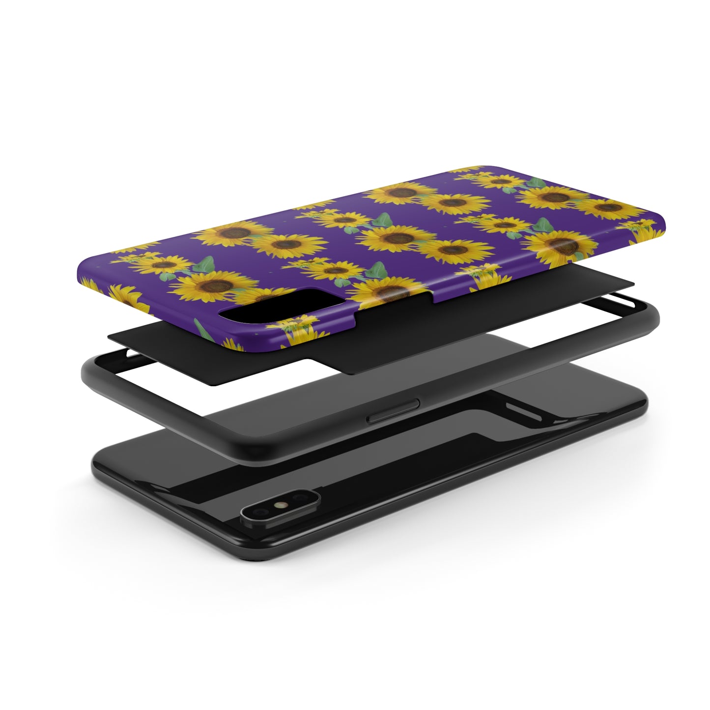 Sunflower Cluster Purple Tough Phone Case