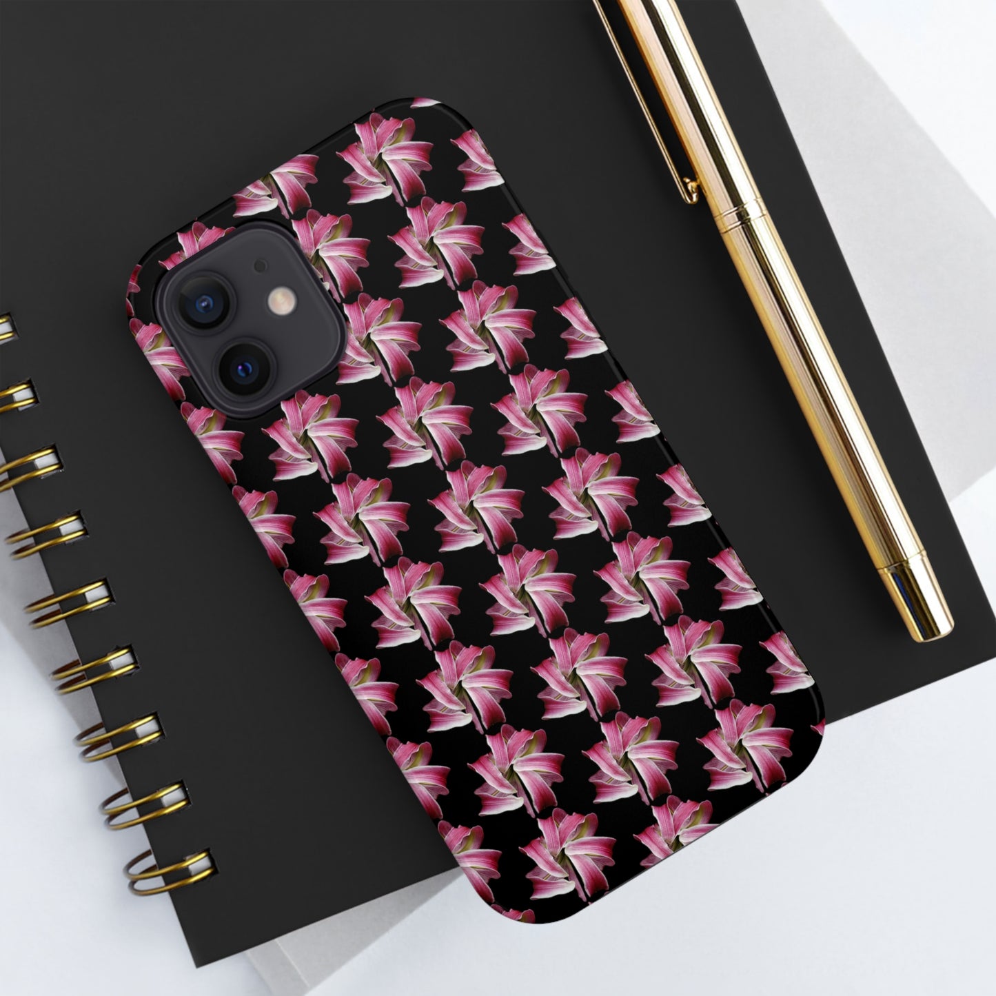 Morning Lily Black Tough Phone Case