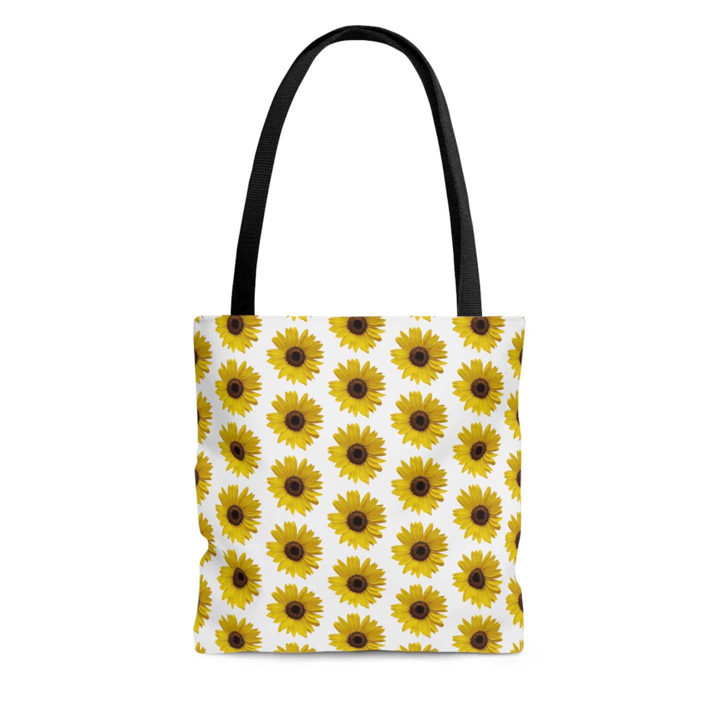 Sunflower White Tote Bag