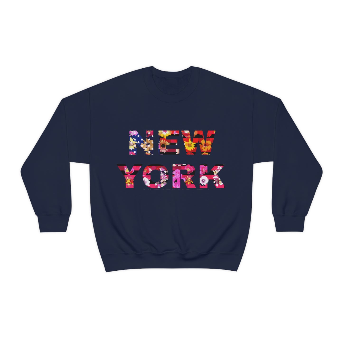 New York Floral Heavy Blend Sweatshirt